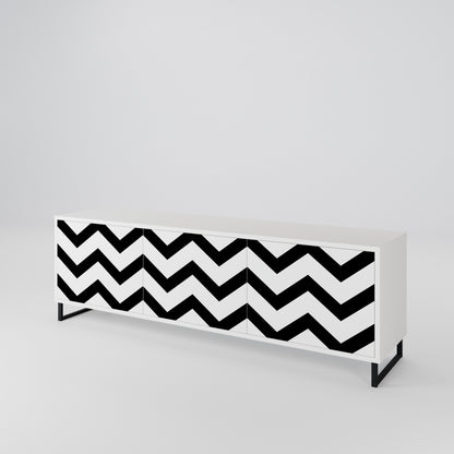 CLASSIC ZIG ZAG Móvel de TV de 3 Portas
