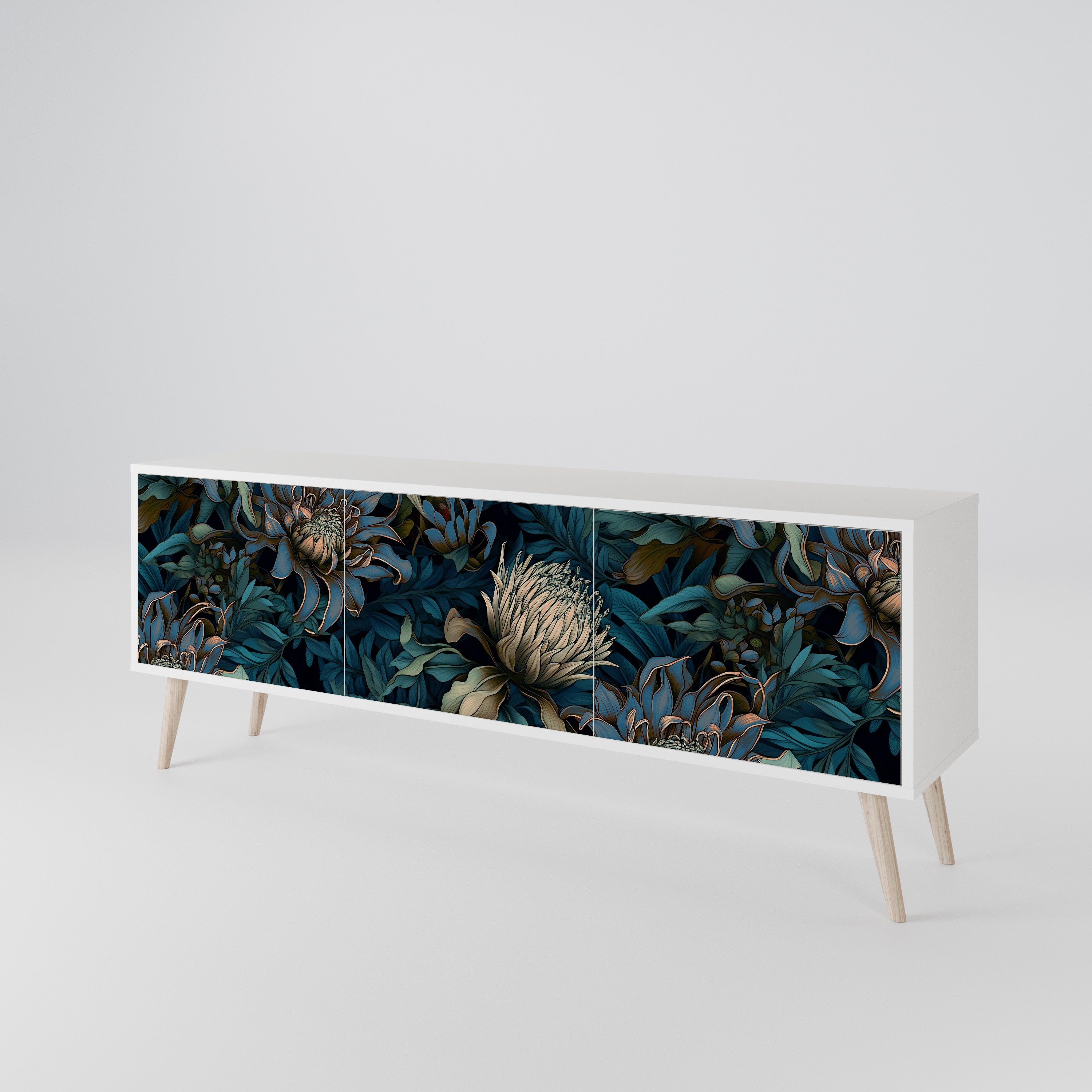 TWILIGHT BLOOM 3-Door TV Cabinet