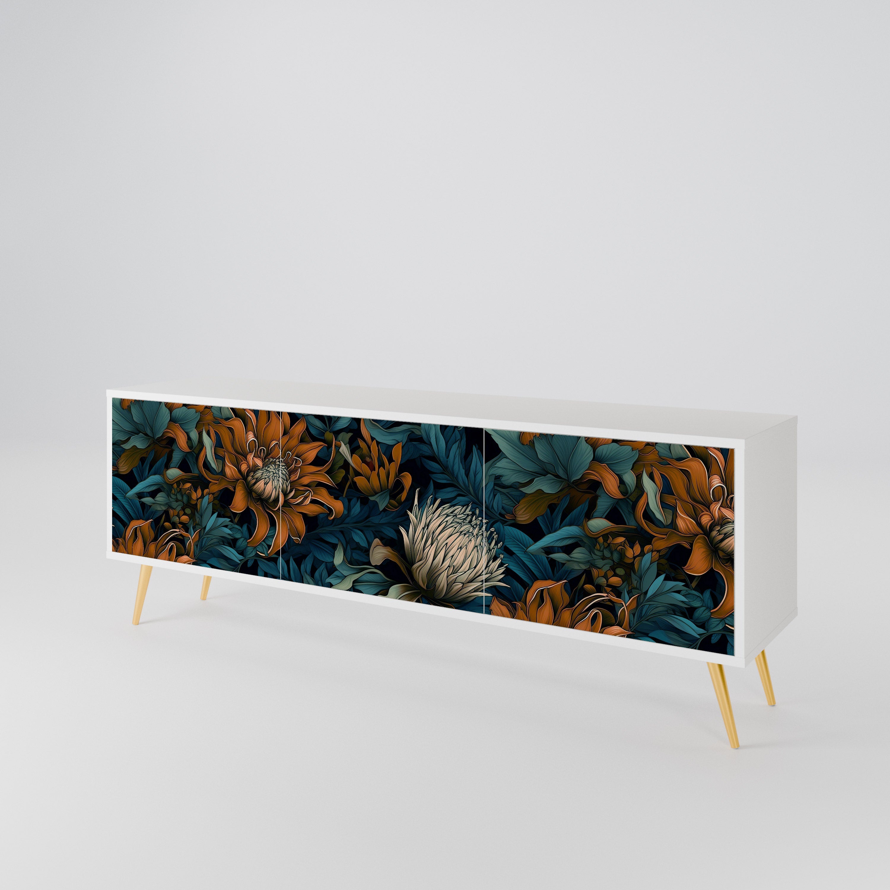 MORNING BLOOM 3-Door TV Cabinet