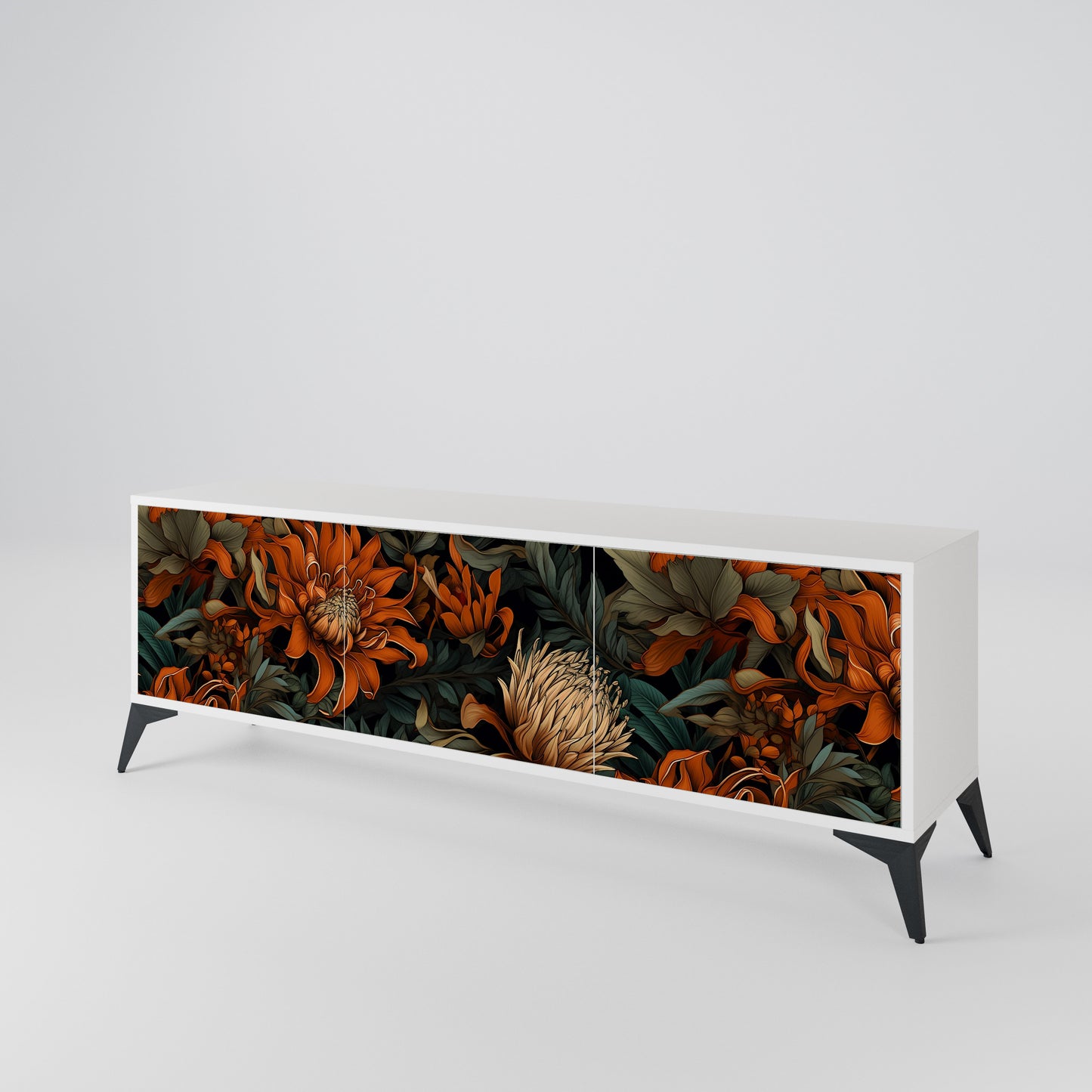 DAWN BLOOM Móvel de TV de 3 Portas