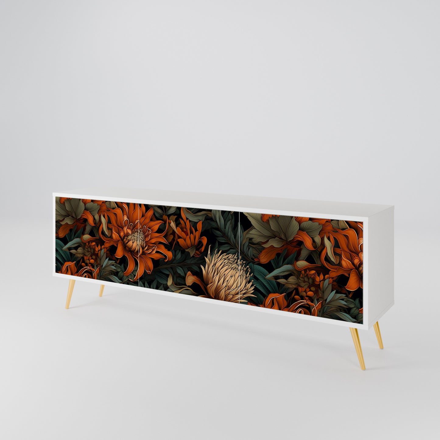 DAWN BLOOM Móvel de TV de 3 Portas