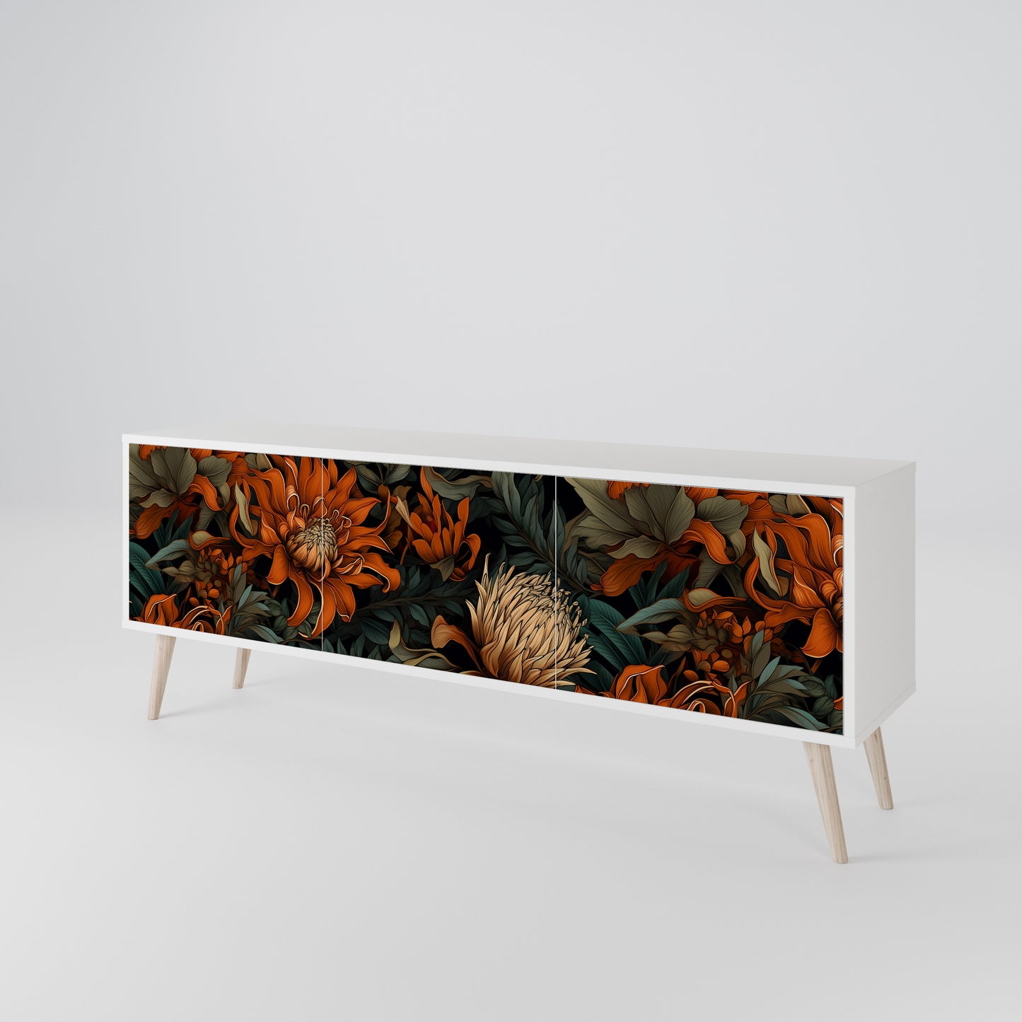 DAWN BLOOM Móvel de TV de 3 Portas