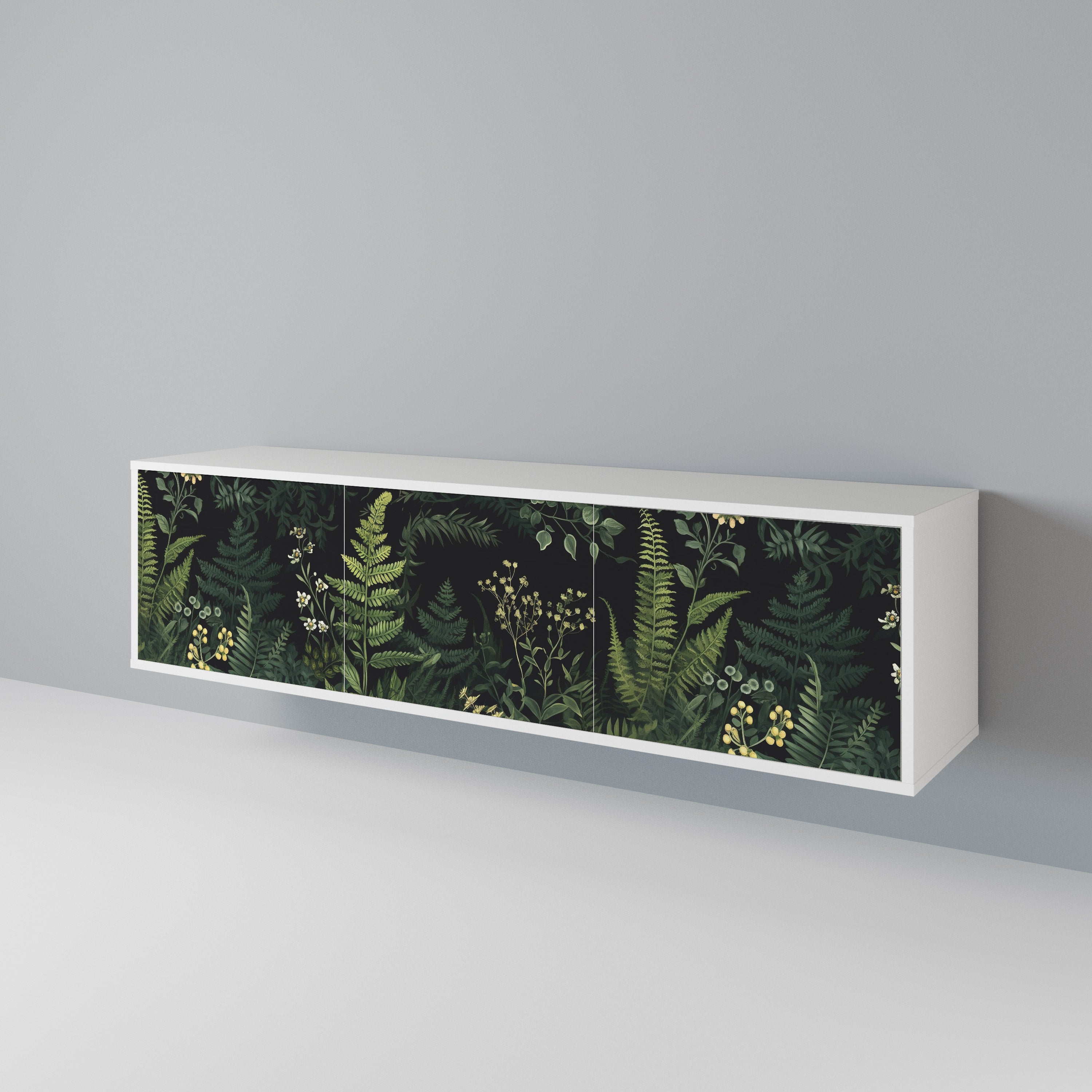 FERN FLOWERS Móvel de TV de 3 Portas