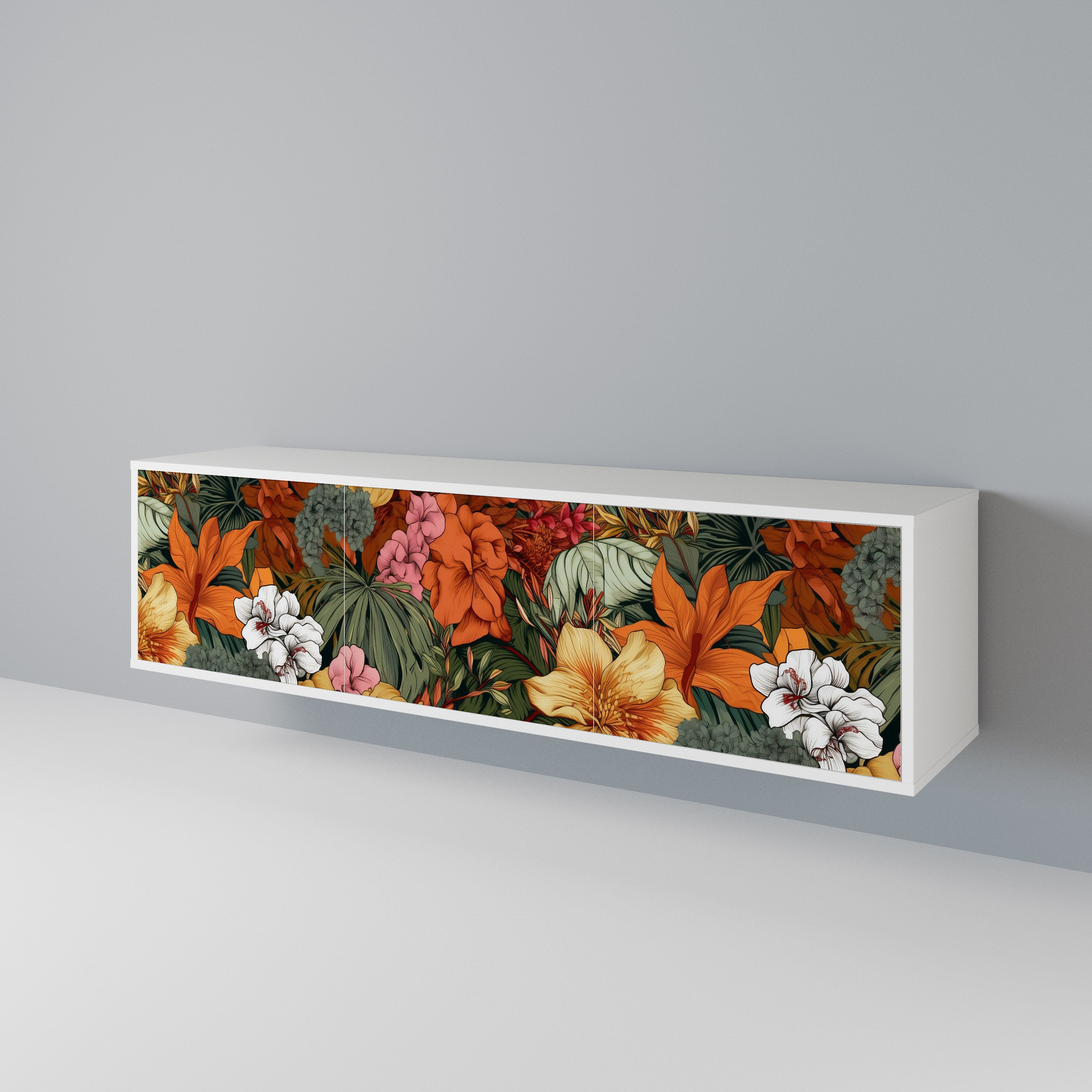 RADIANT FLORA Móvel de TV de 3 Portas