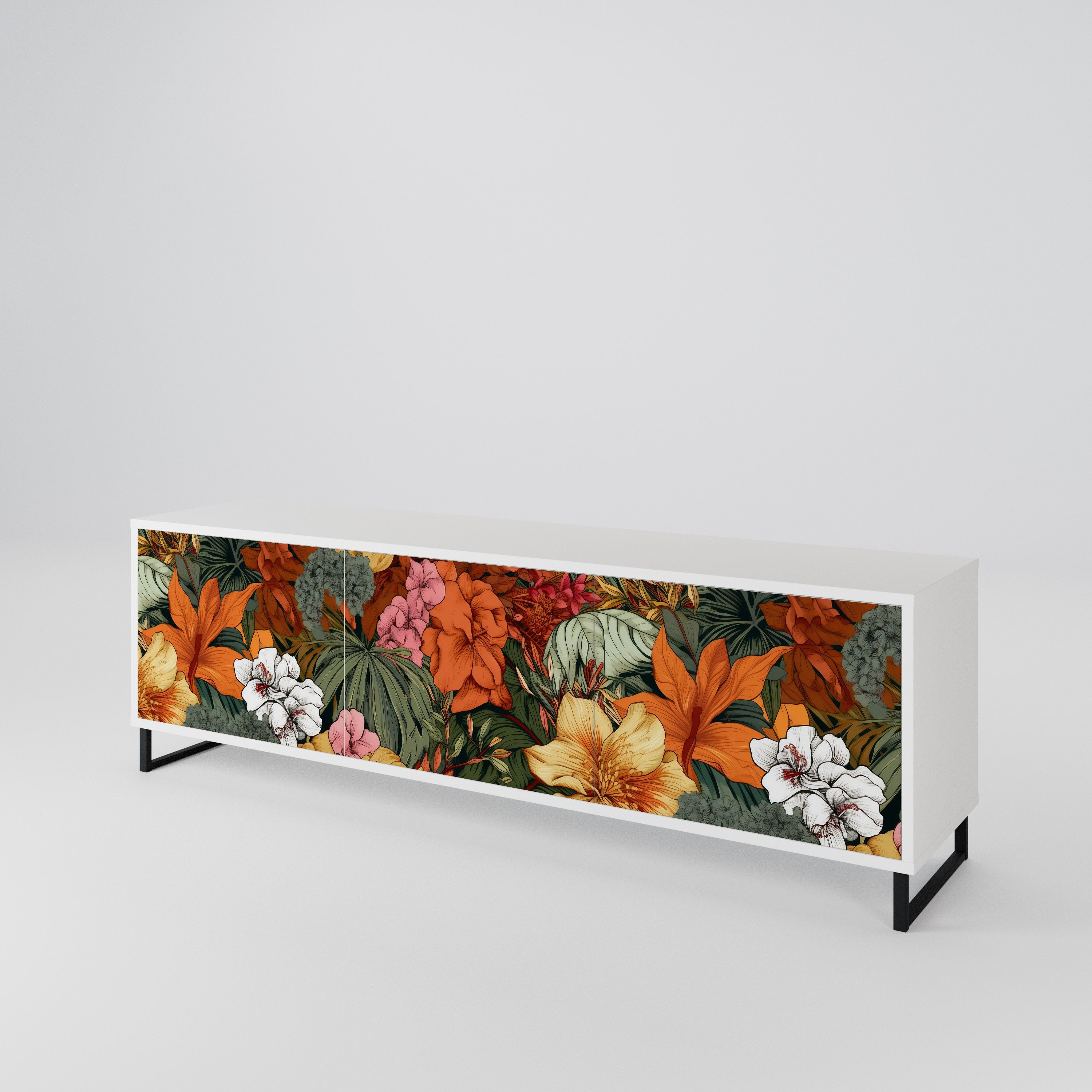 RADIANT FLORA Móvel de TV de 3 Portas