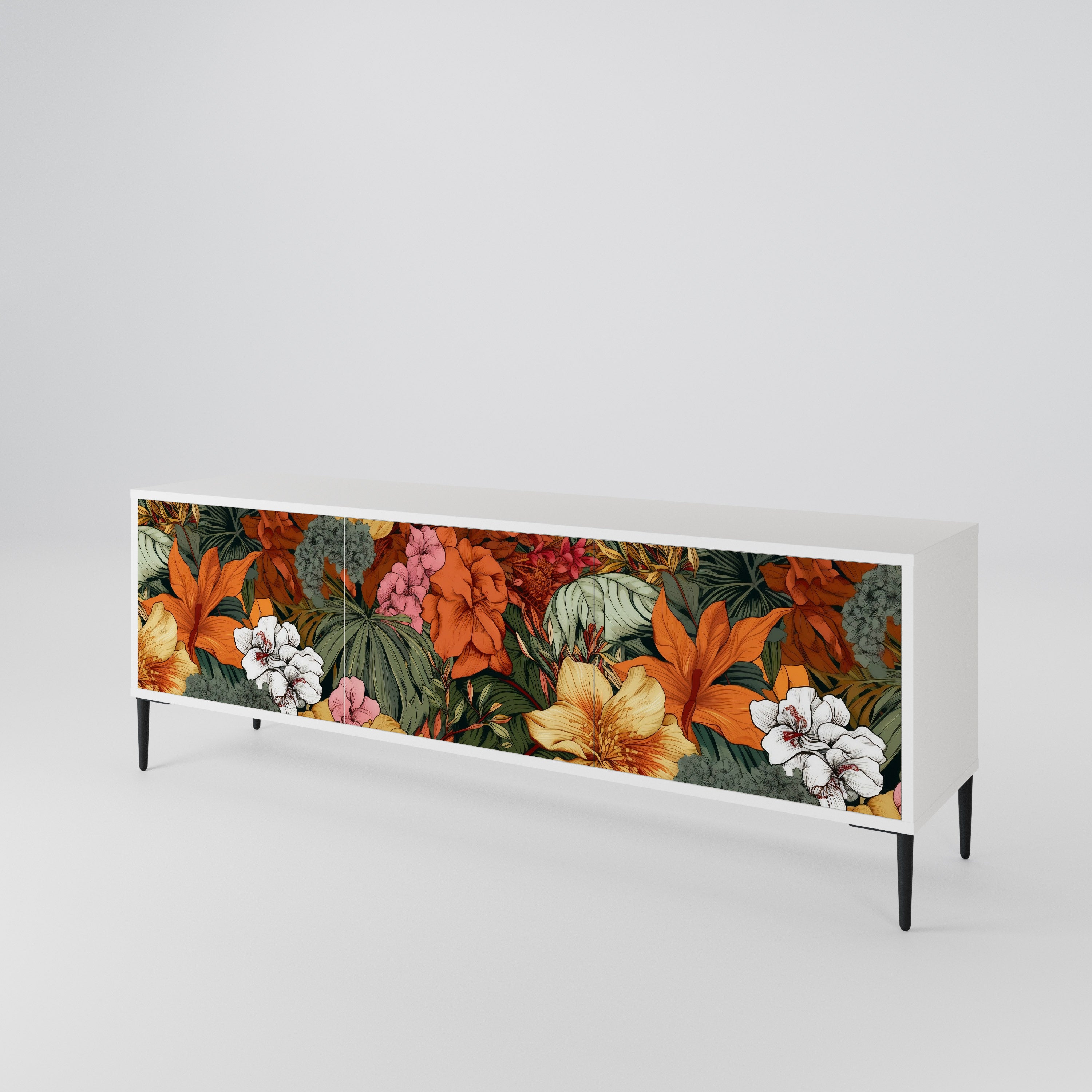 RADIANT FLORA Móvel de TV de 3 Portas