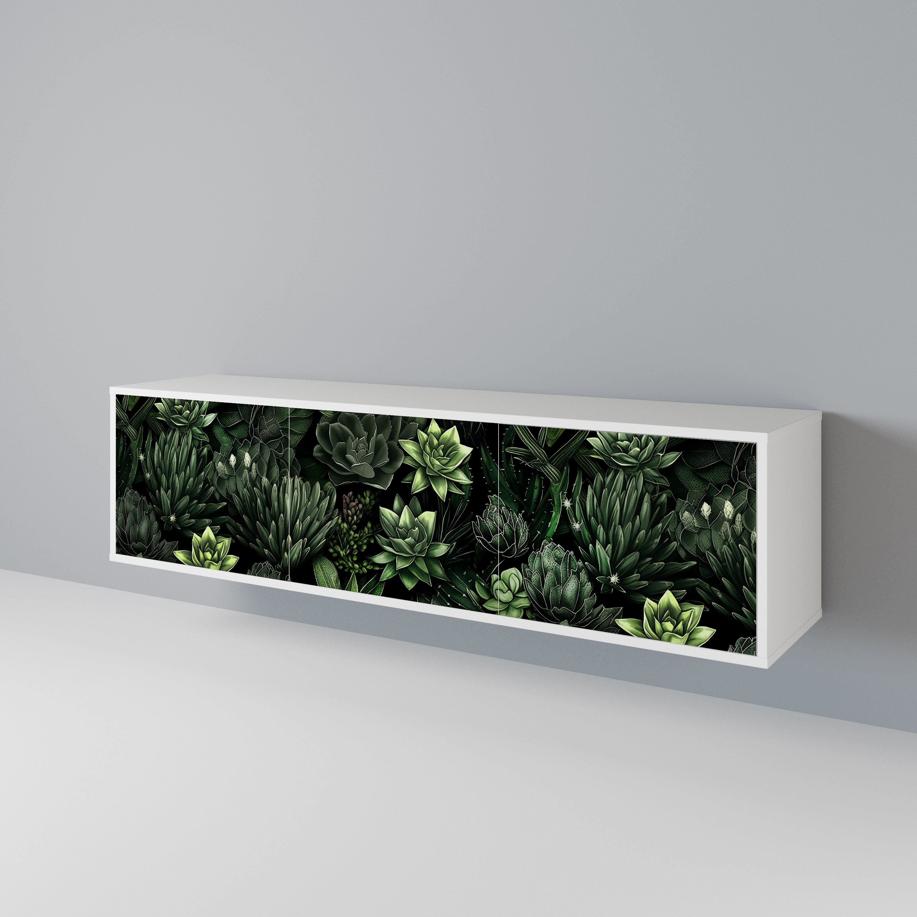 SUCCULENT JUNGLE Móvel de TV de 3 Portas
