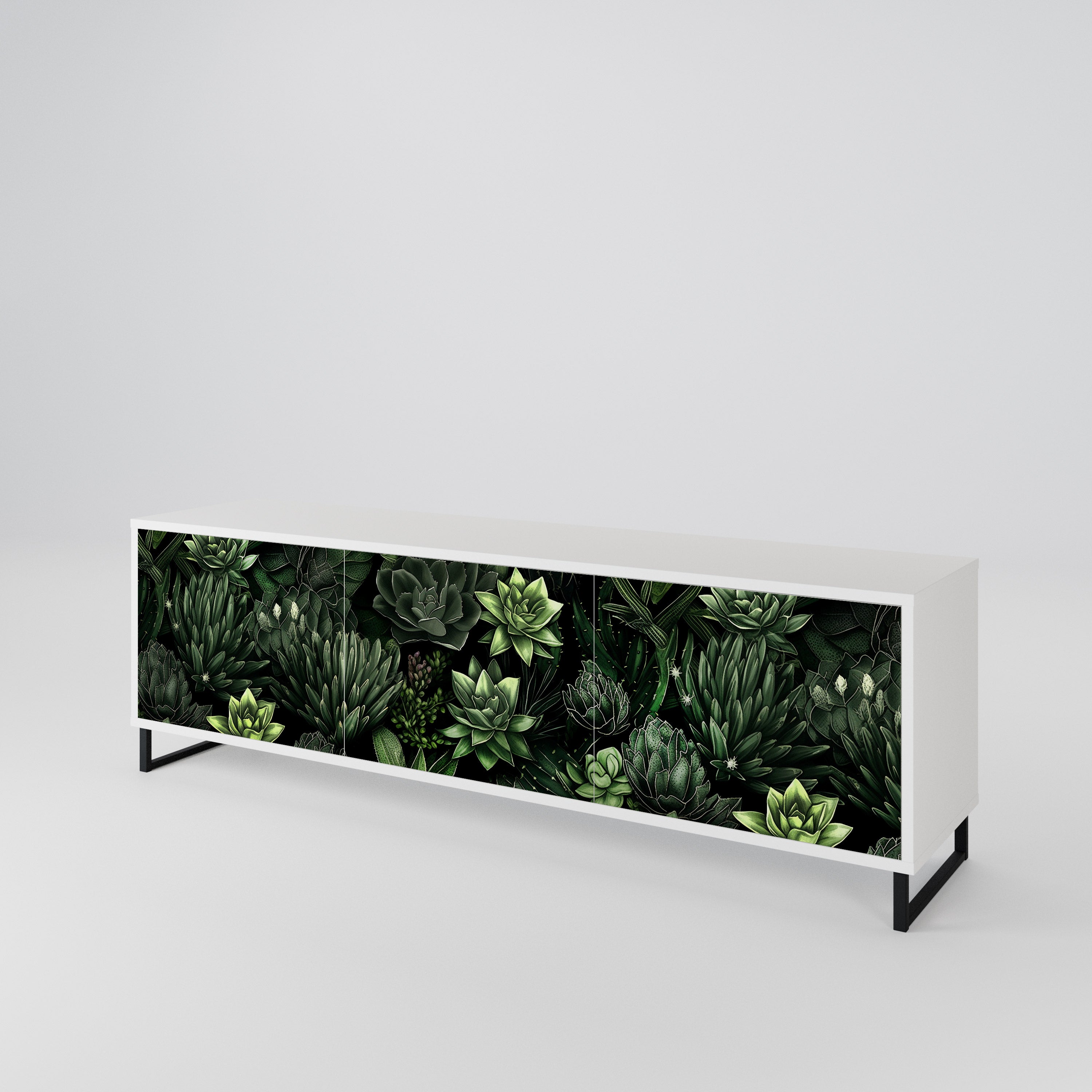 SUCCULENT JUNGLE Móvel de TV de 3 Portas