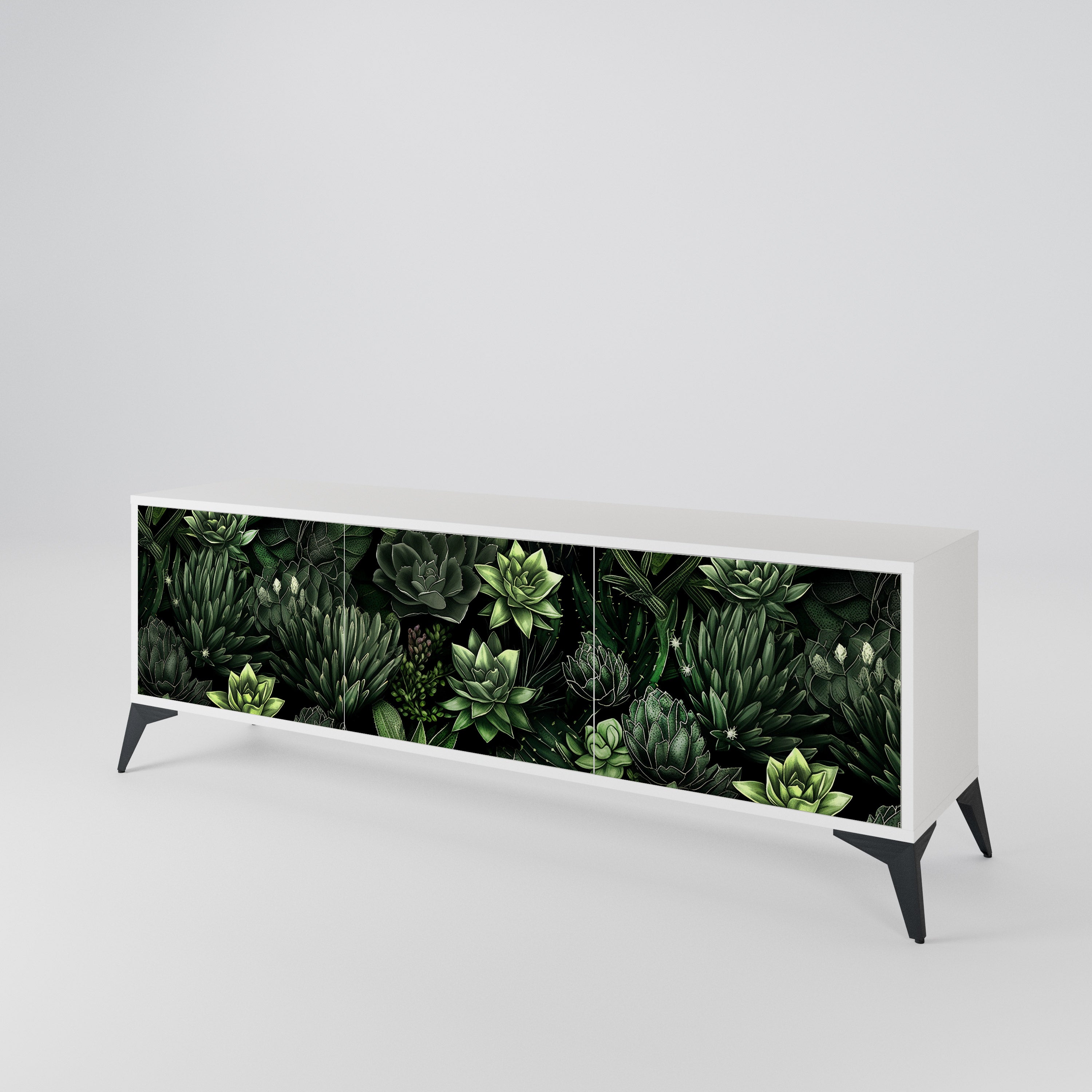 SUCCULENT JUNGLE Móvel de TV de 3 Portas
