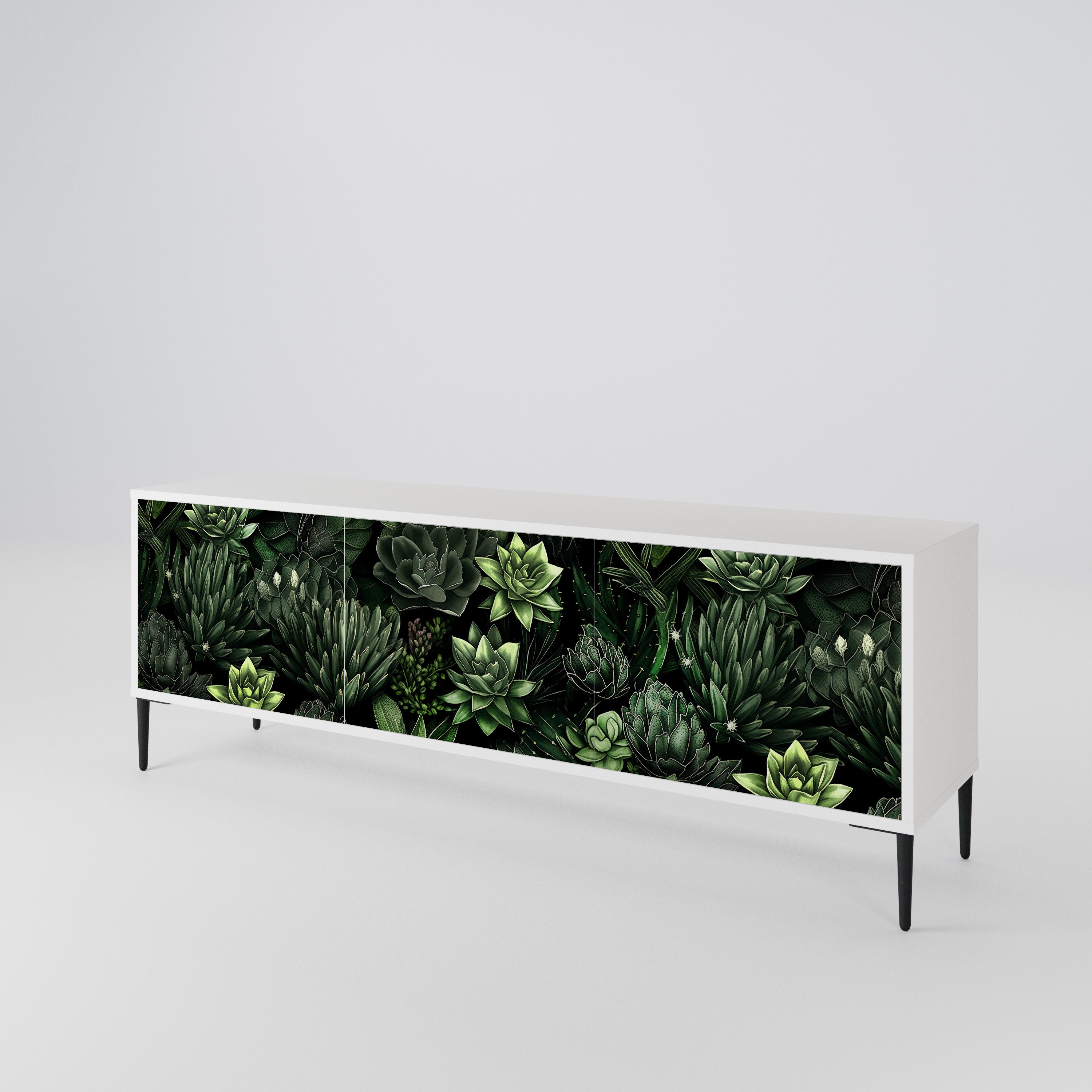 SUCCULENT JUNGLE Móvel de TV de 3 Portas