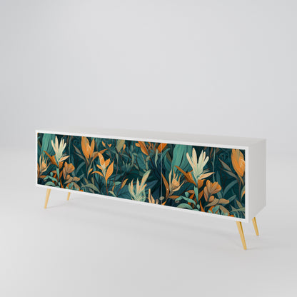 FLORAL SERENITY Móvel de TV de 3 Portas