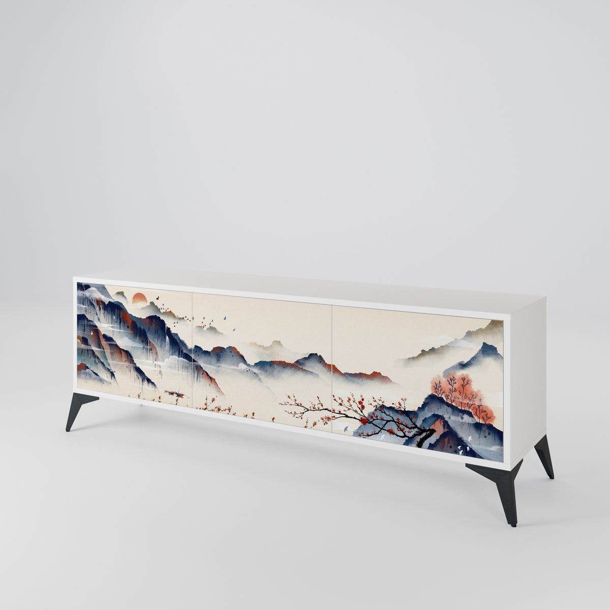 JAPANESE LANDSCAPE Móvel de TV de 3 Portas