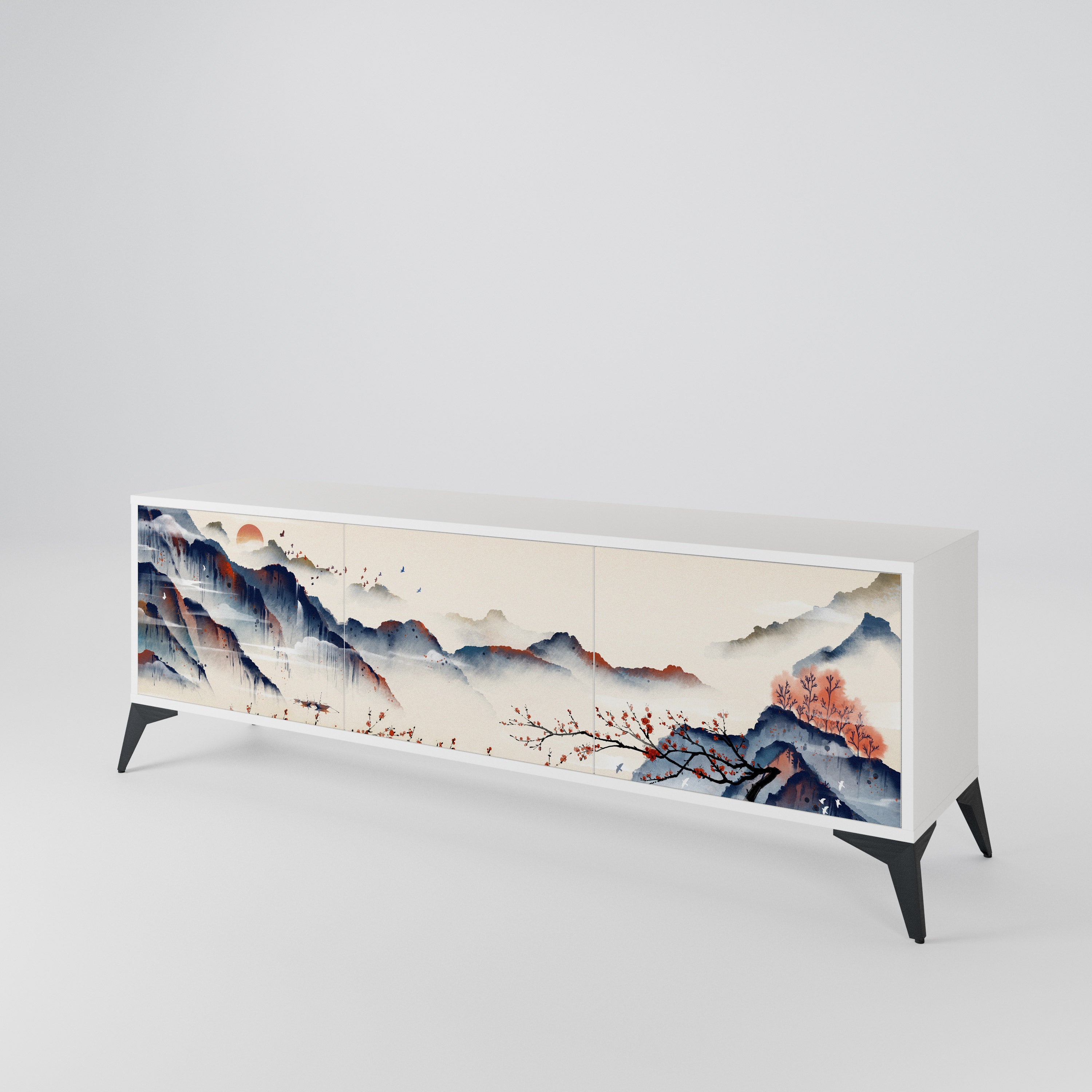 JAPANESE LANDSCAPE Móvel de TV de 3 Portas