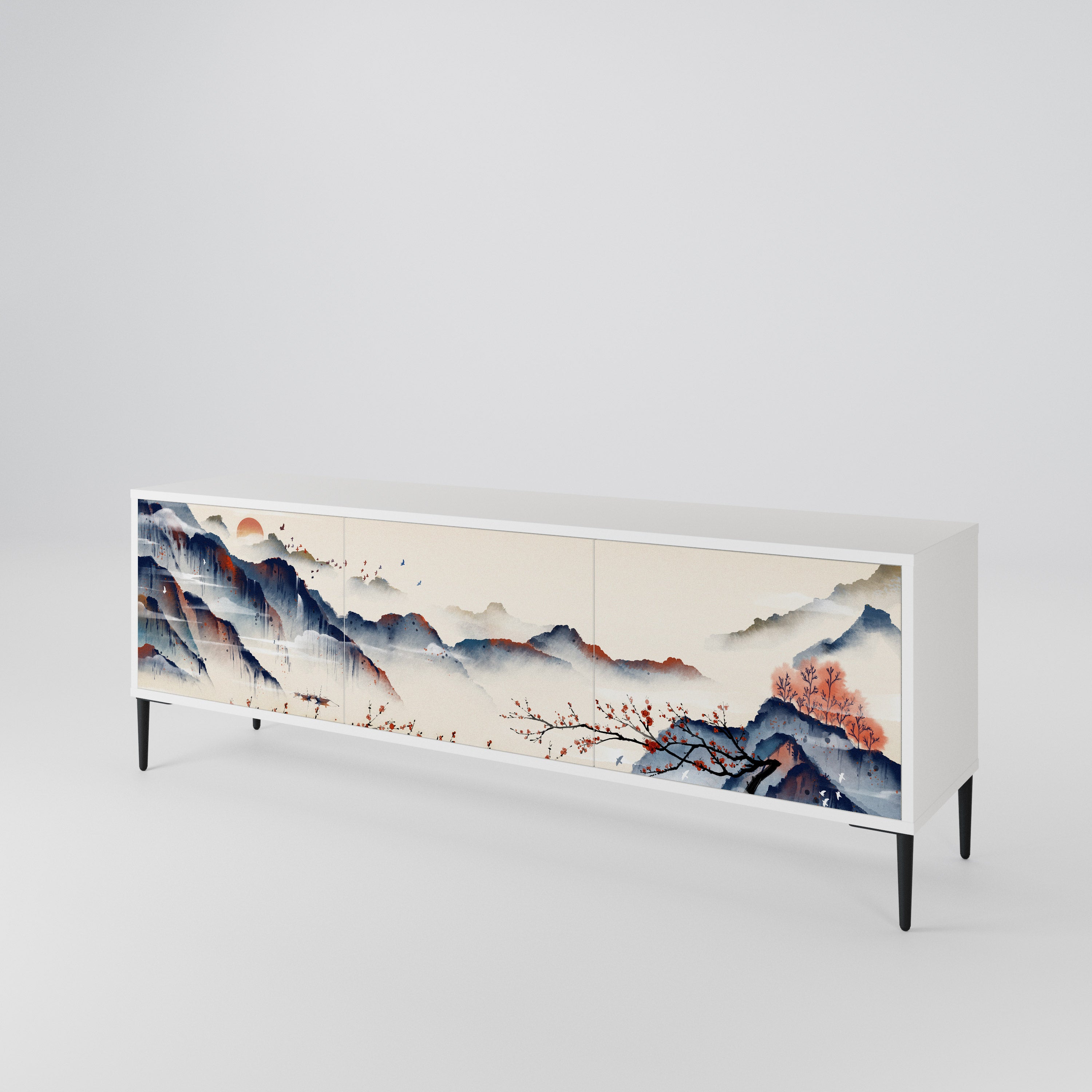 JAPANESE LANDSCAPE Móvel de TV de 3 Portas