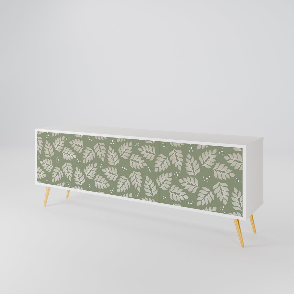 LEAVES ON GREEN 3-Door TV Cabinet