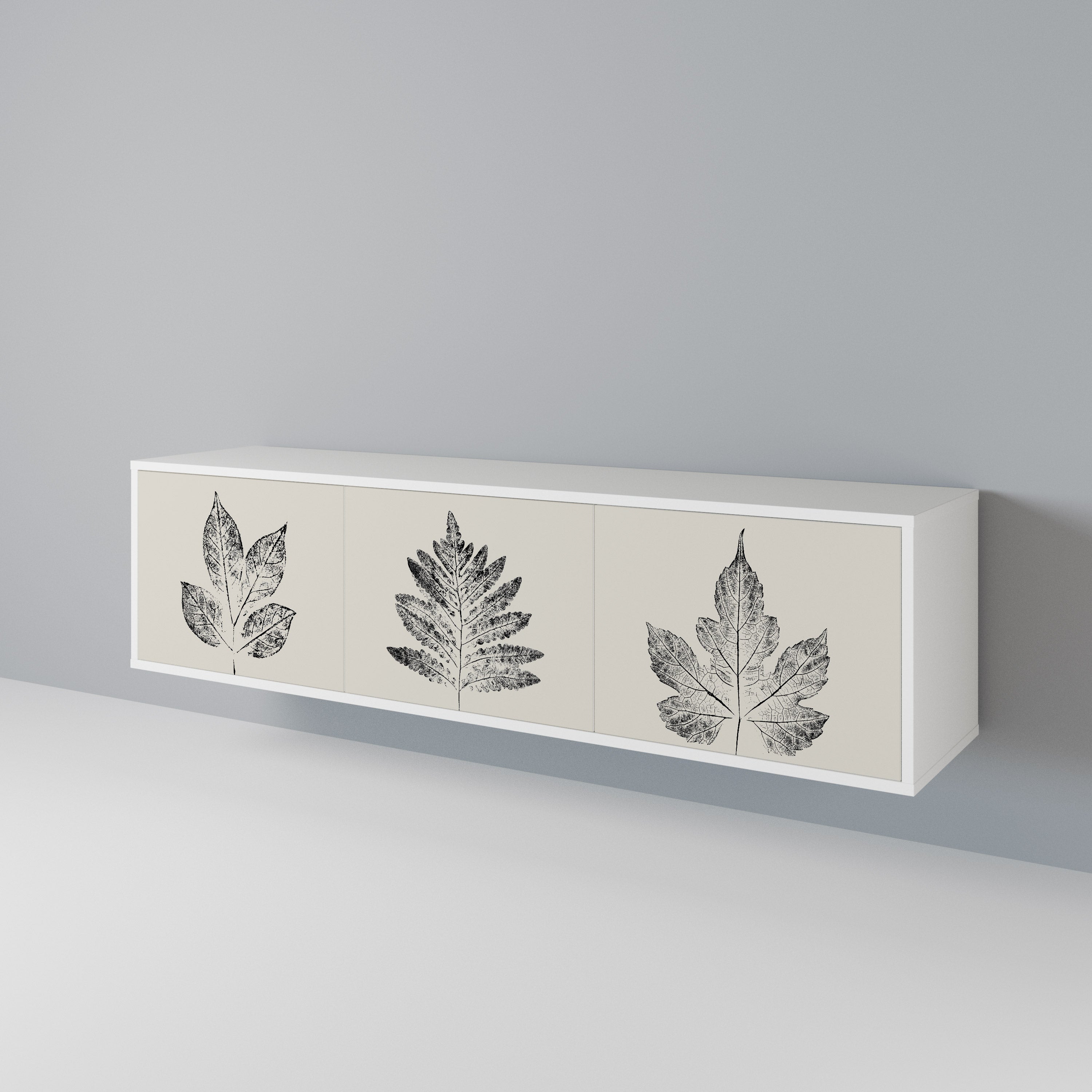 LEAFY STAMPS Móvel de TV de 3 Portas