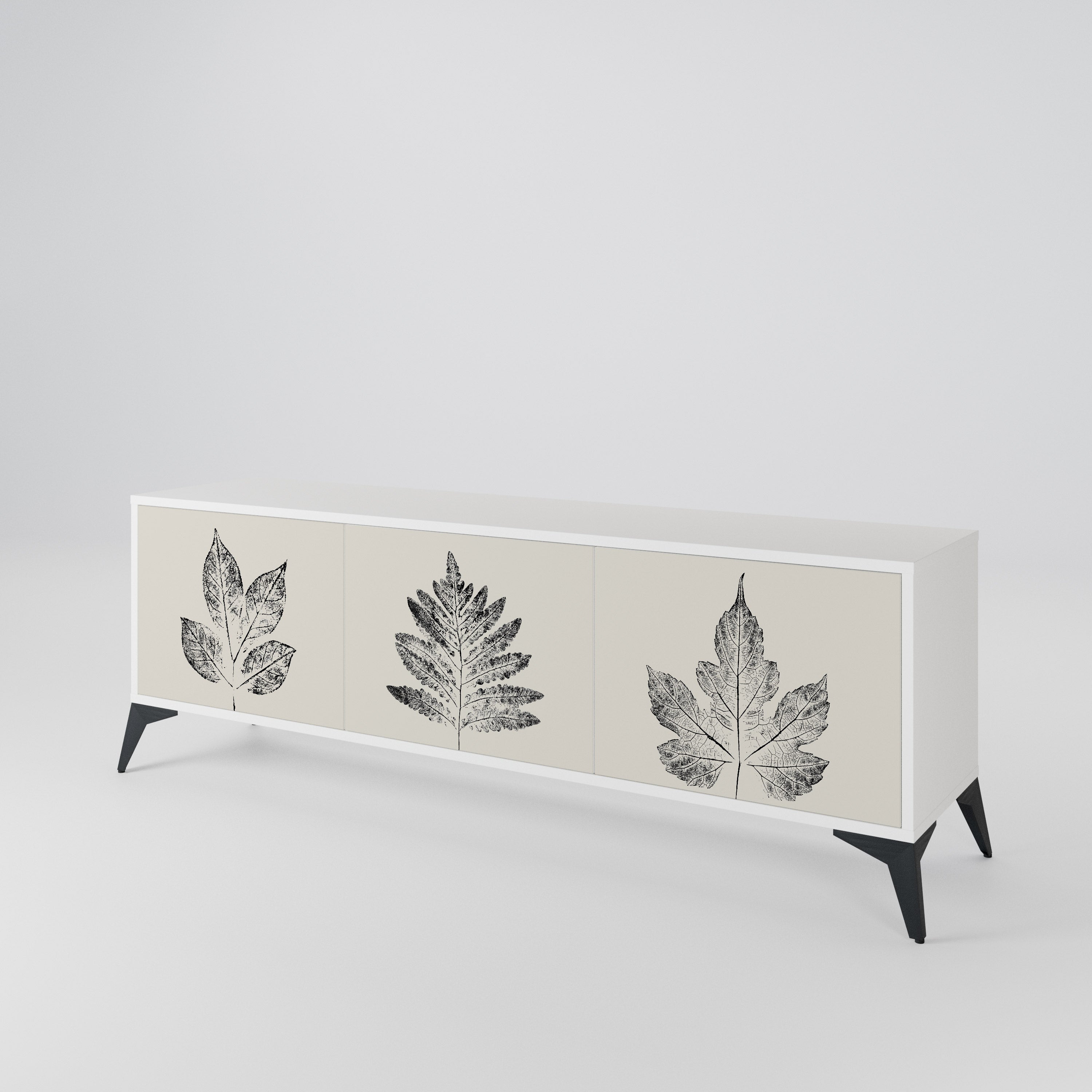 LEAFY STAMPS Móvel de TV de 3 Portas