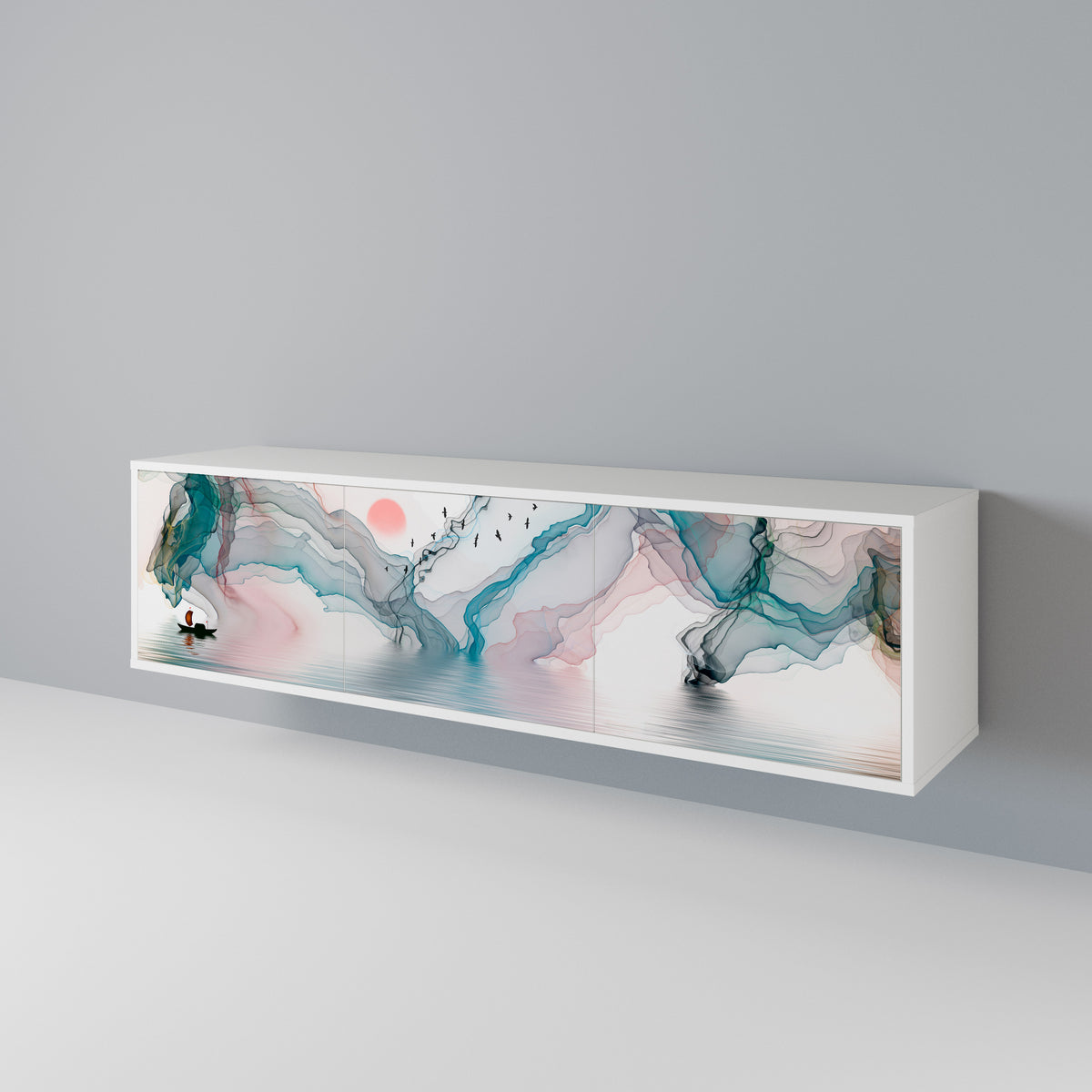 VELVET CROSSING 3-Door TV Cabinet