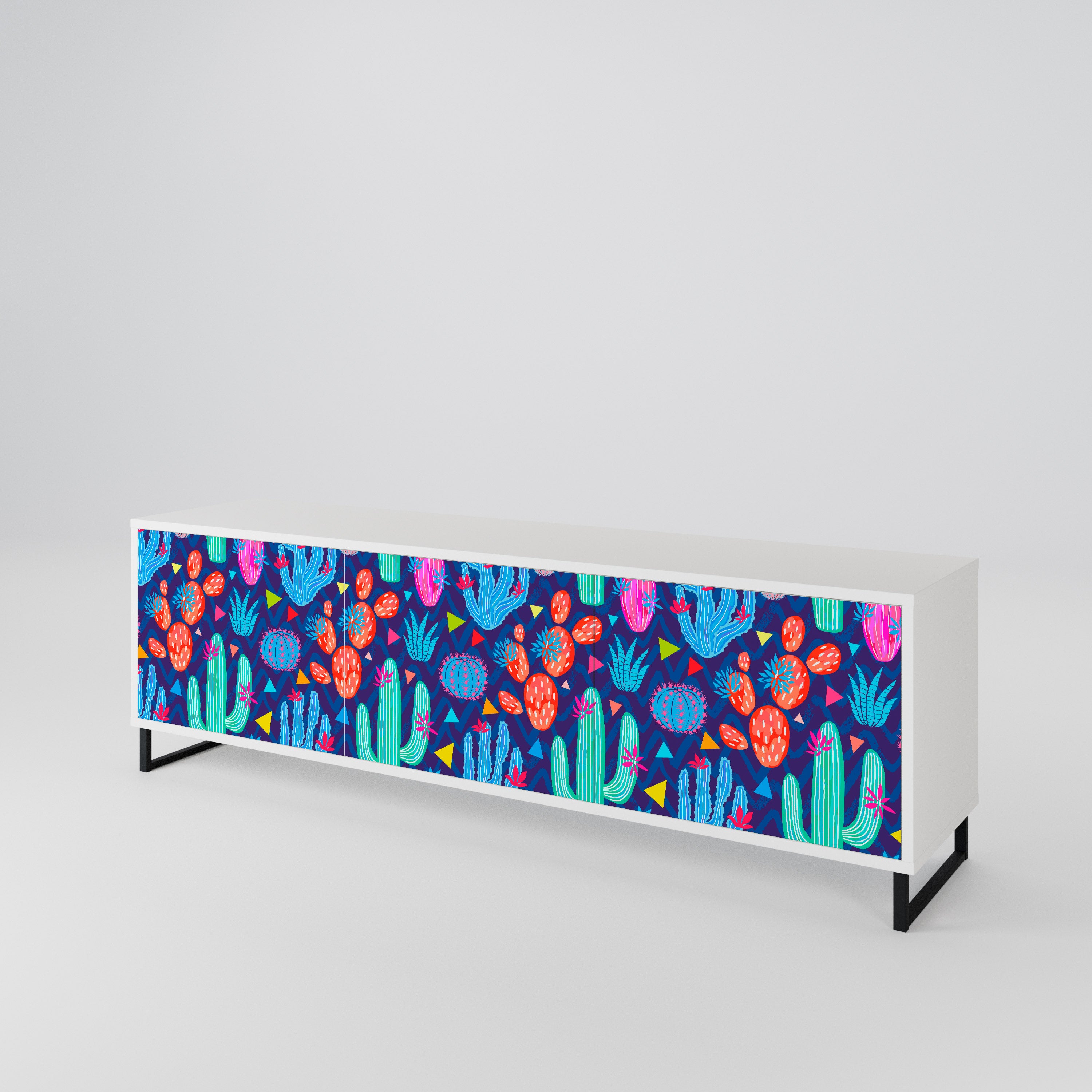CACTUS VIBES 3-Door TV Cabinet