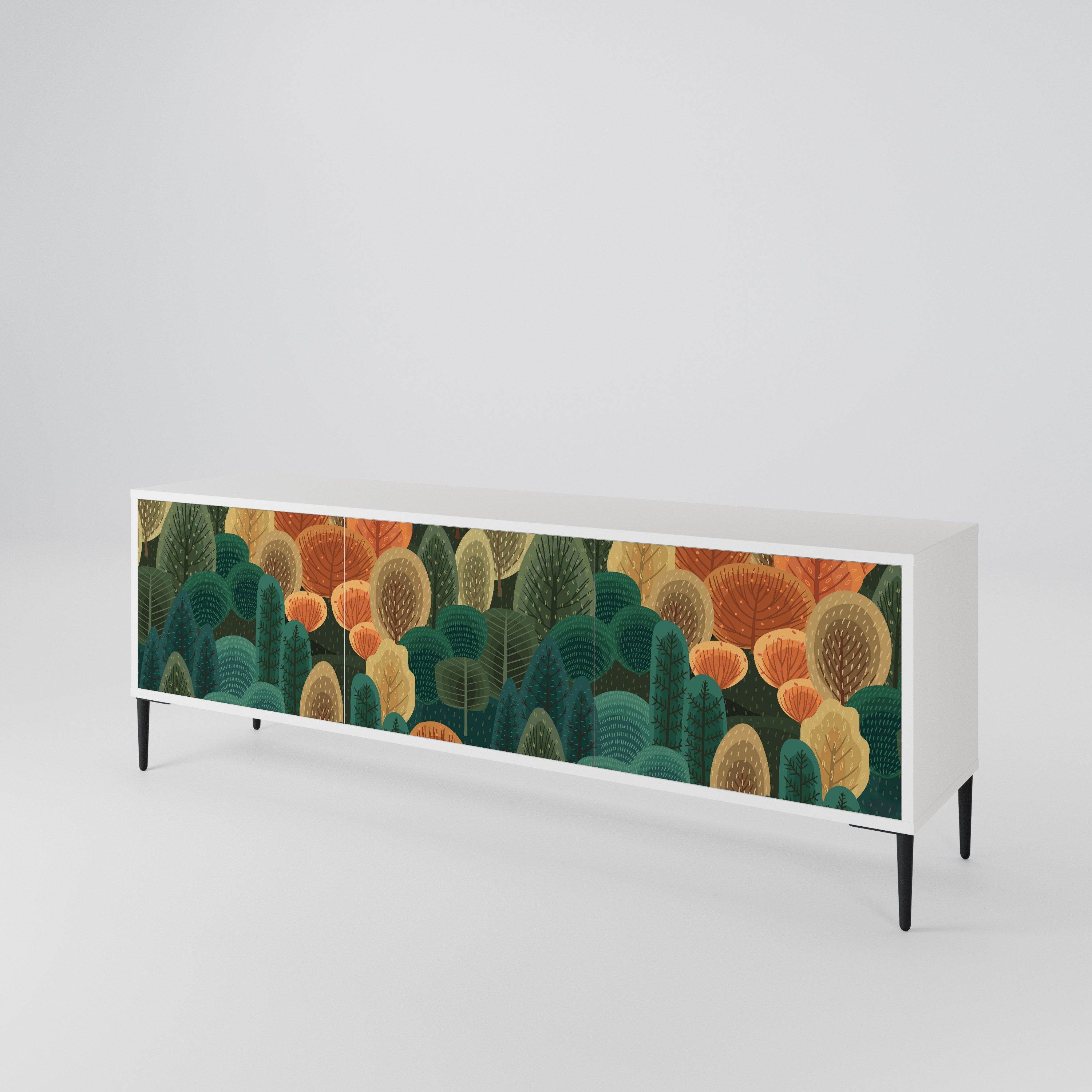 AUTUMN KALEIDOSCOPE 3-Door TV Cabinet