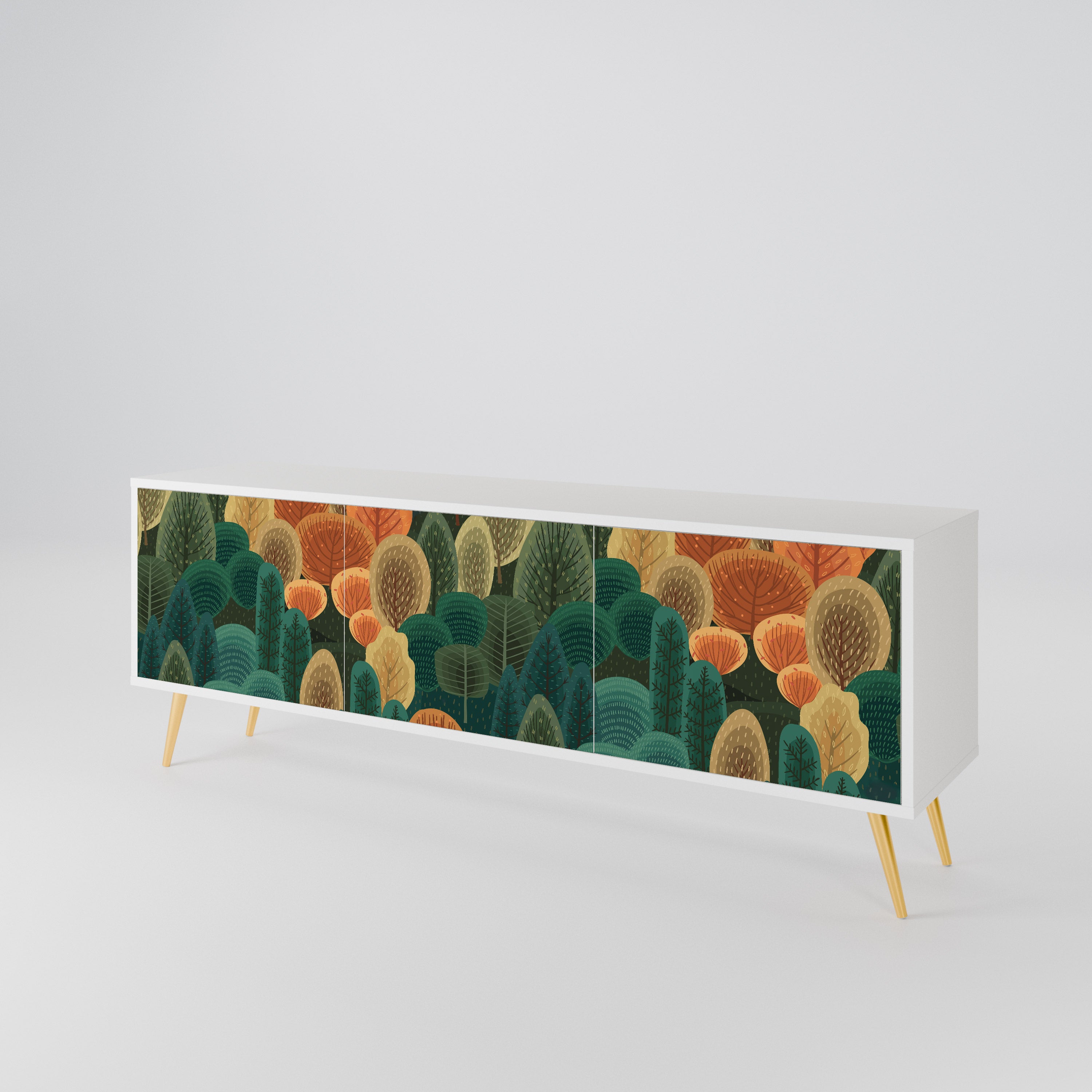 AUTUMN KALEIDOSCOPE 3-Door TV Cabinet
