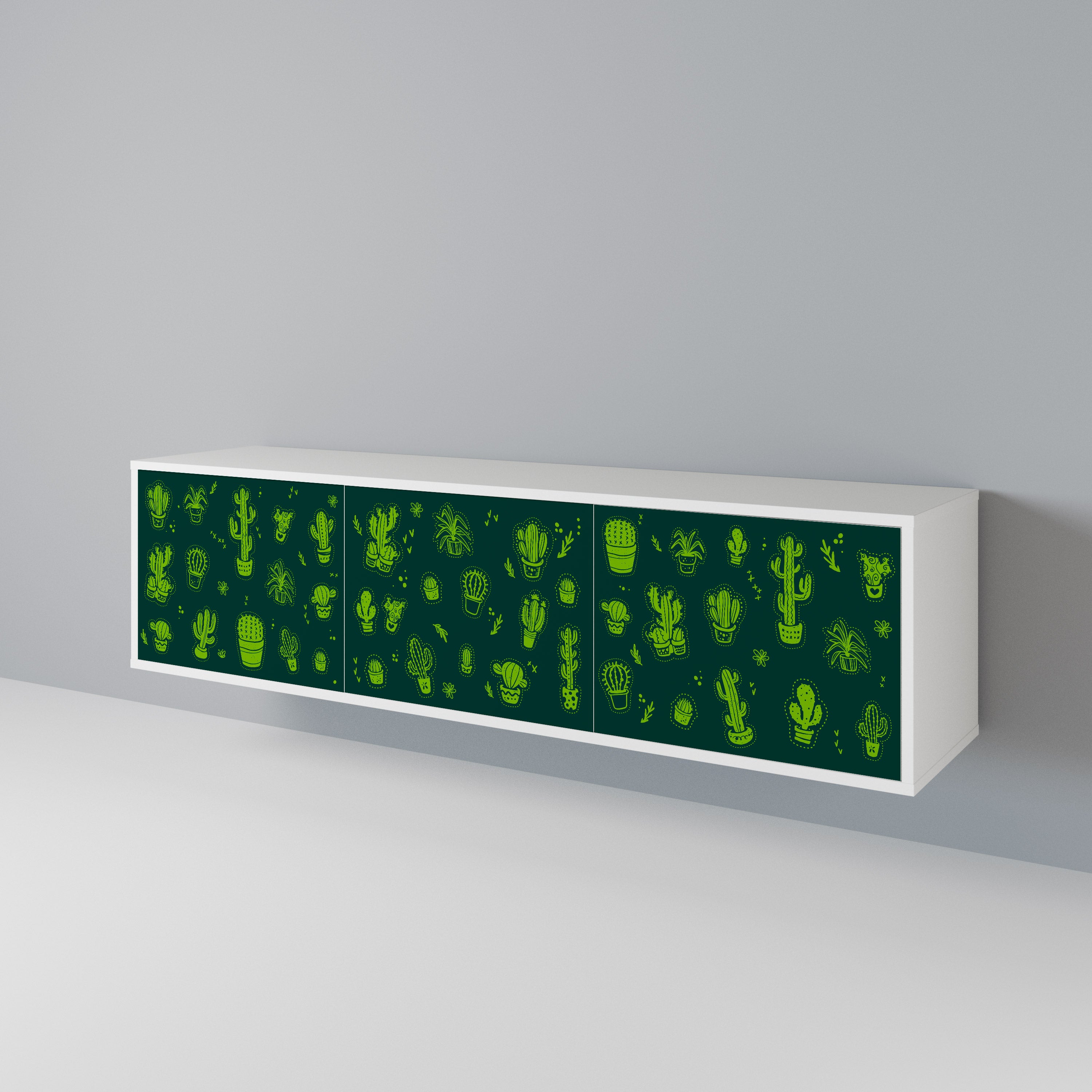 DESERT GREEN 3-Door TV Cabinet