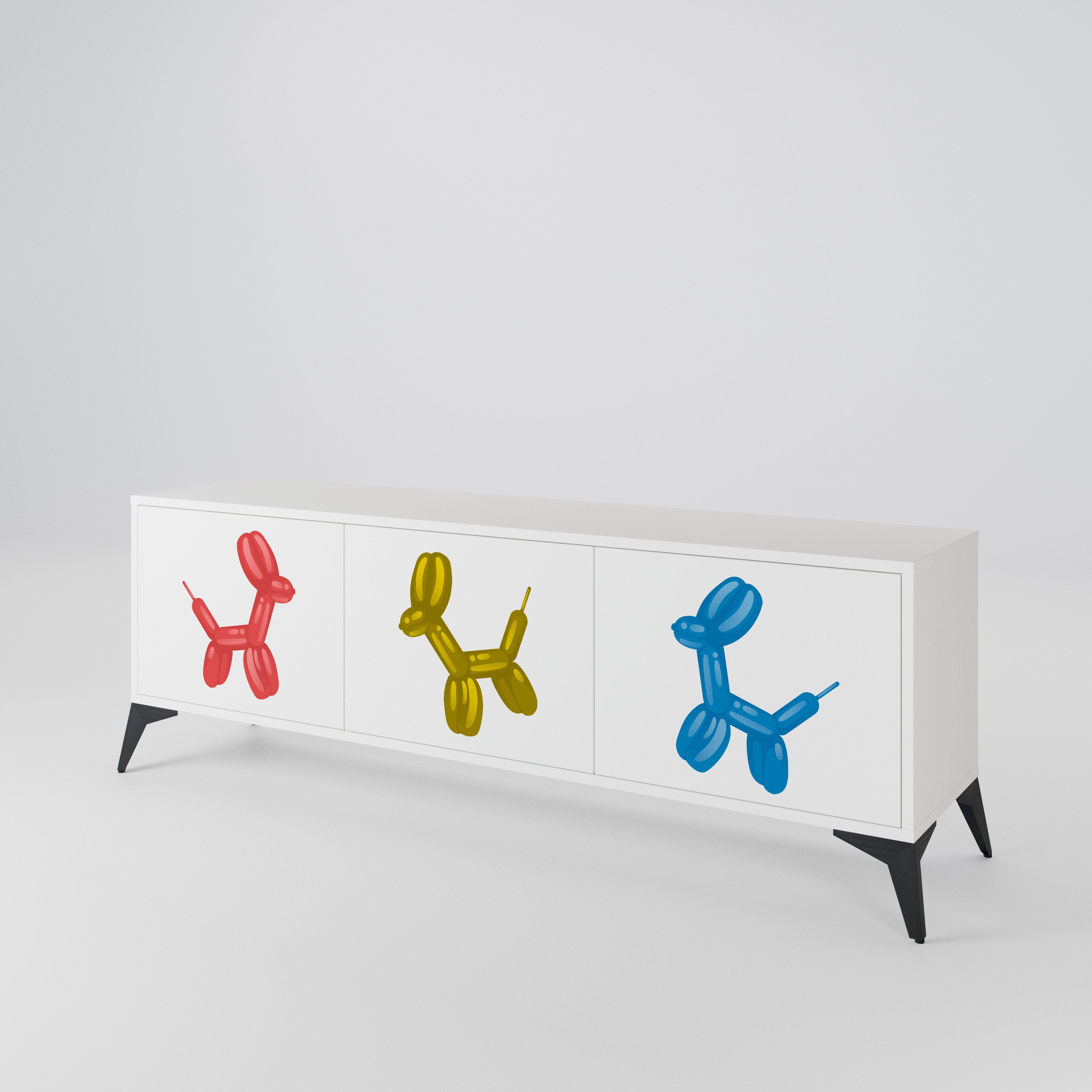 CHILDHOOD MEMORY 3-Door TV Cabinet