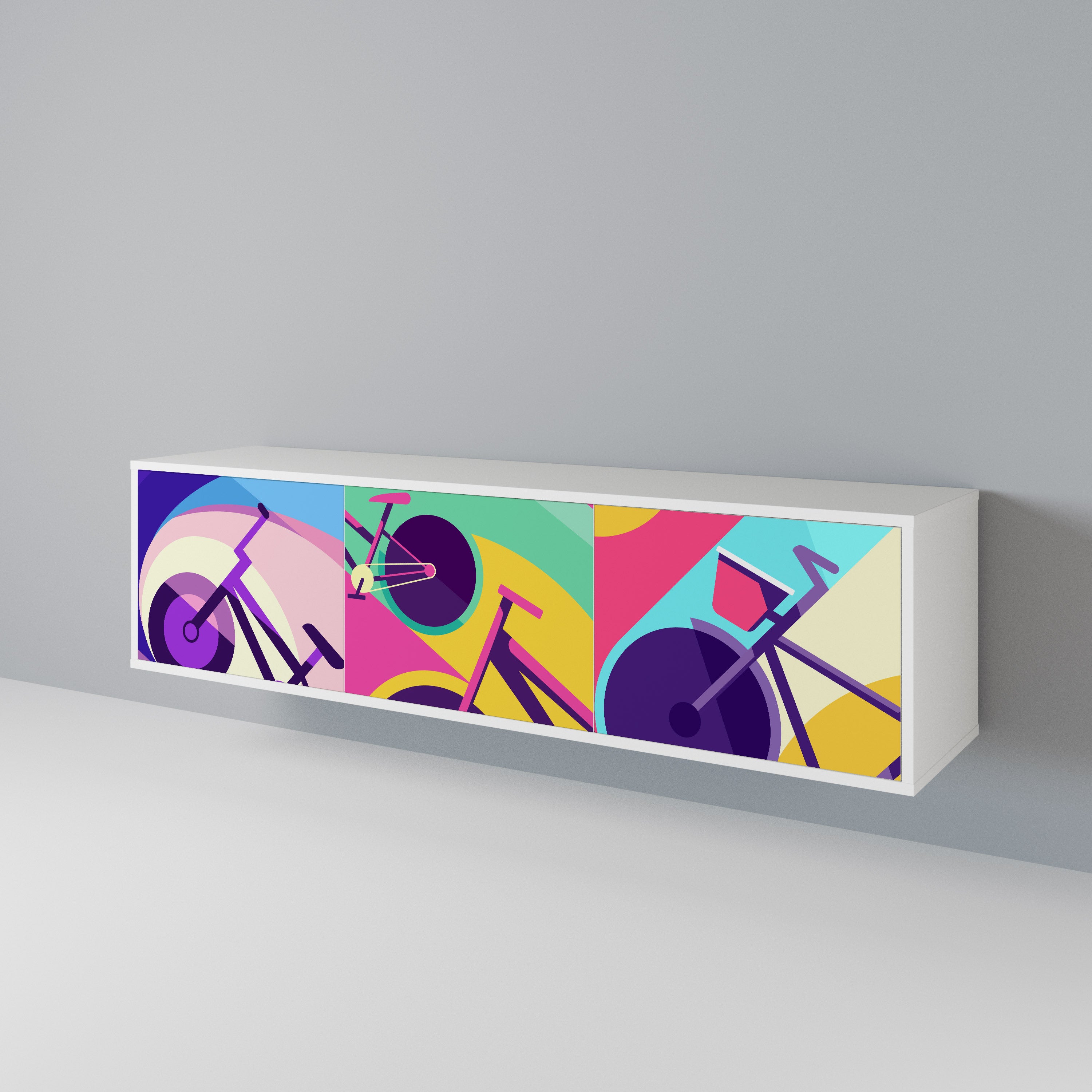 BIKE DREAMS 3-Door TV Cabinet
