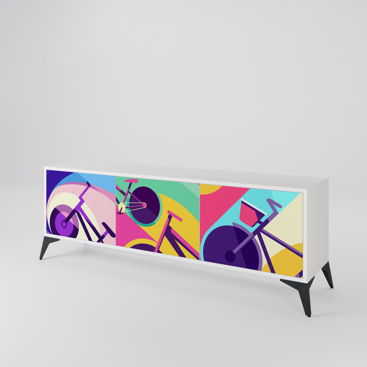 BIKE DREAMS 3-Door TV Cabinet
