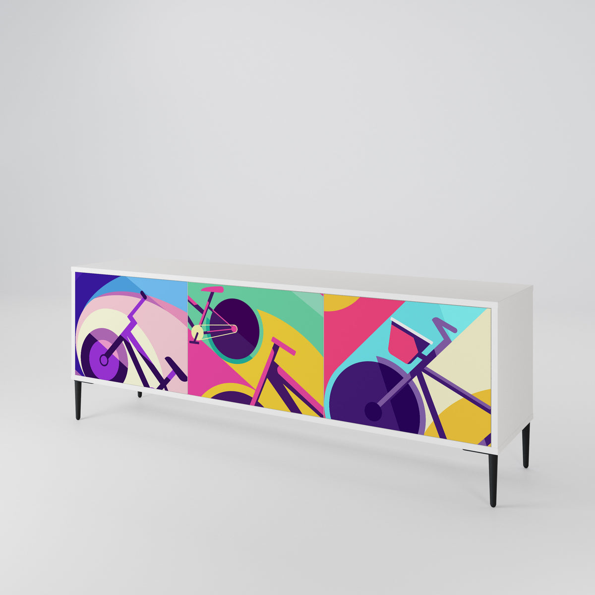 BIKE DREAMS 3-Door TV Cabinet