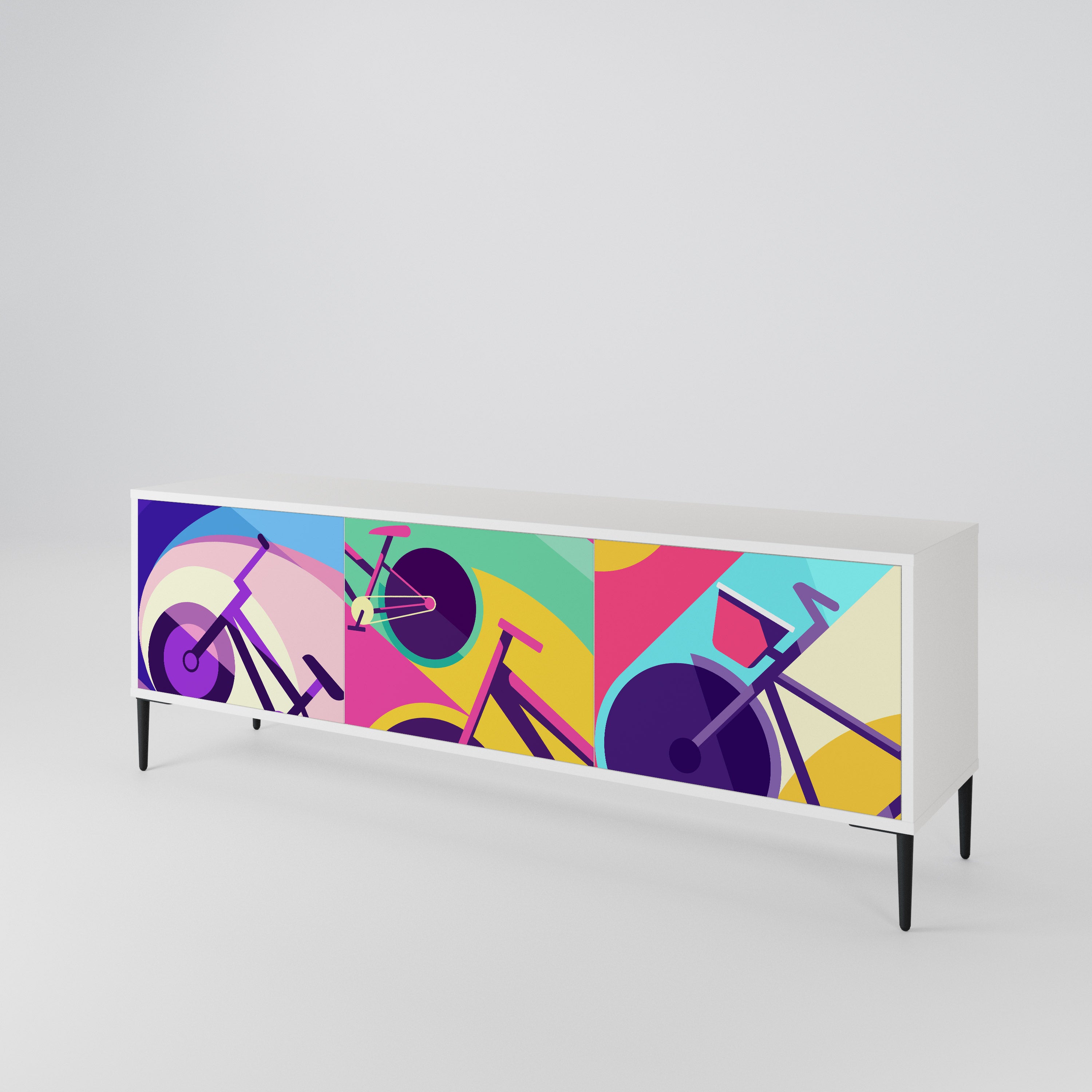 BIKE DREAMS 3-Door TV Cabinet