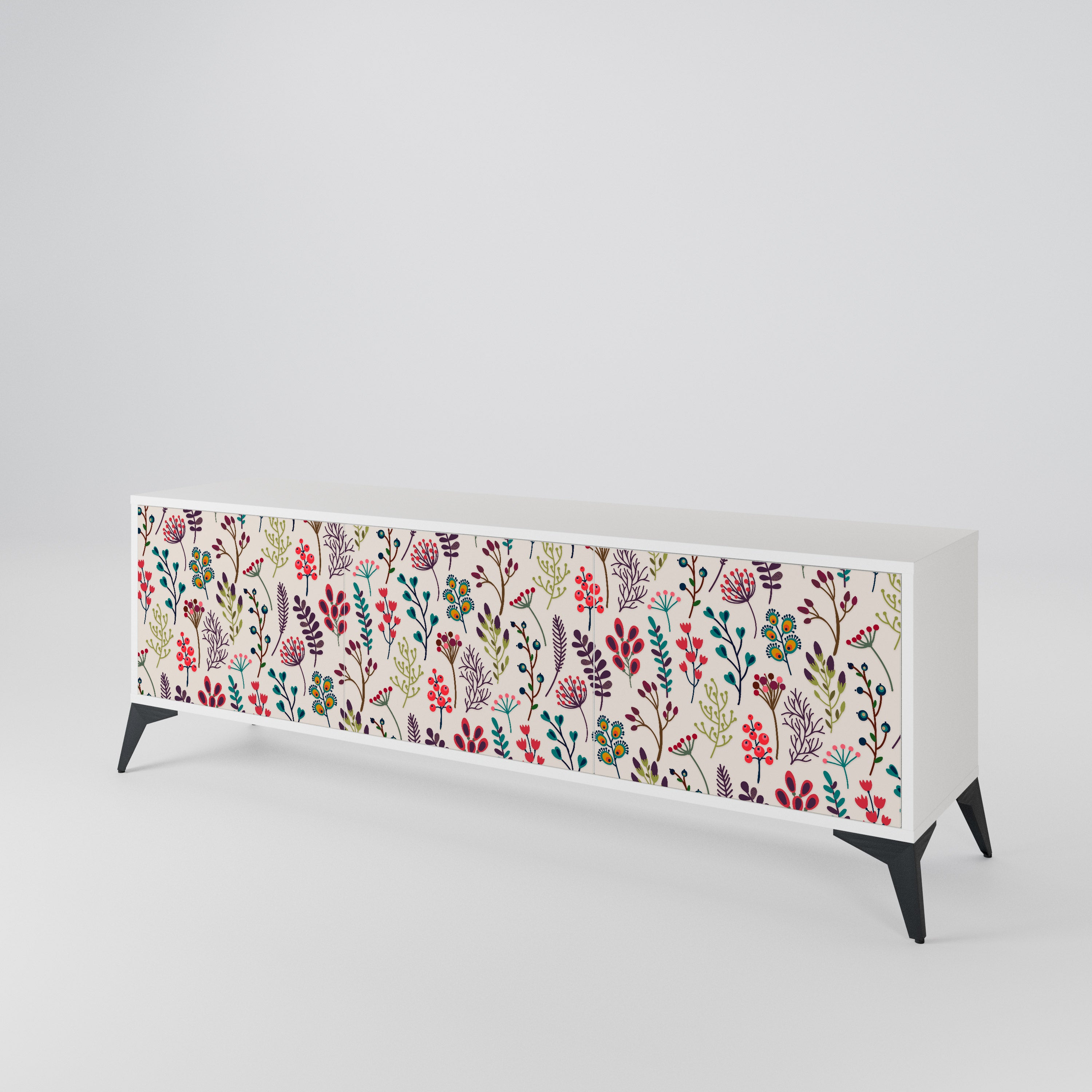 AUTUMN SUNDRIES 3-Door TV Cabinet
