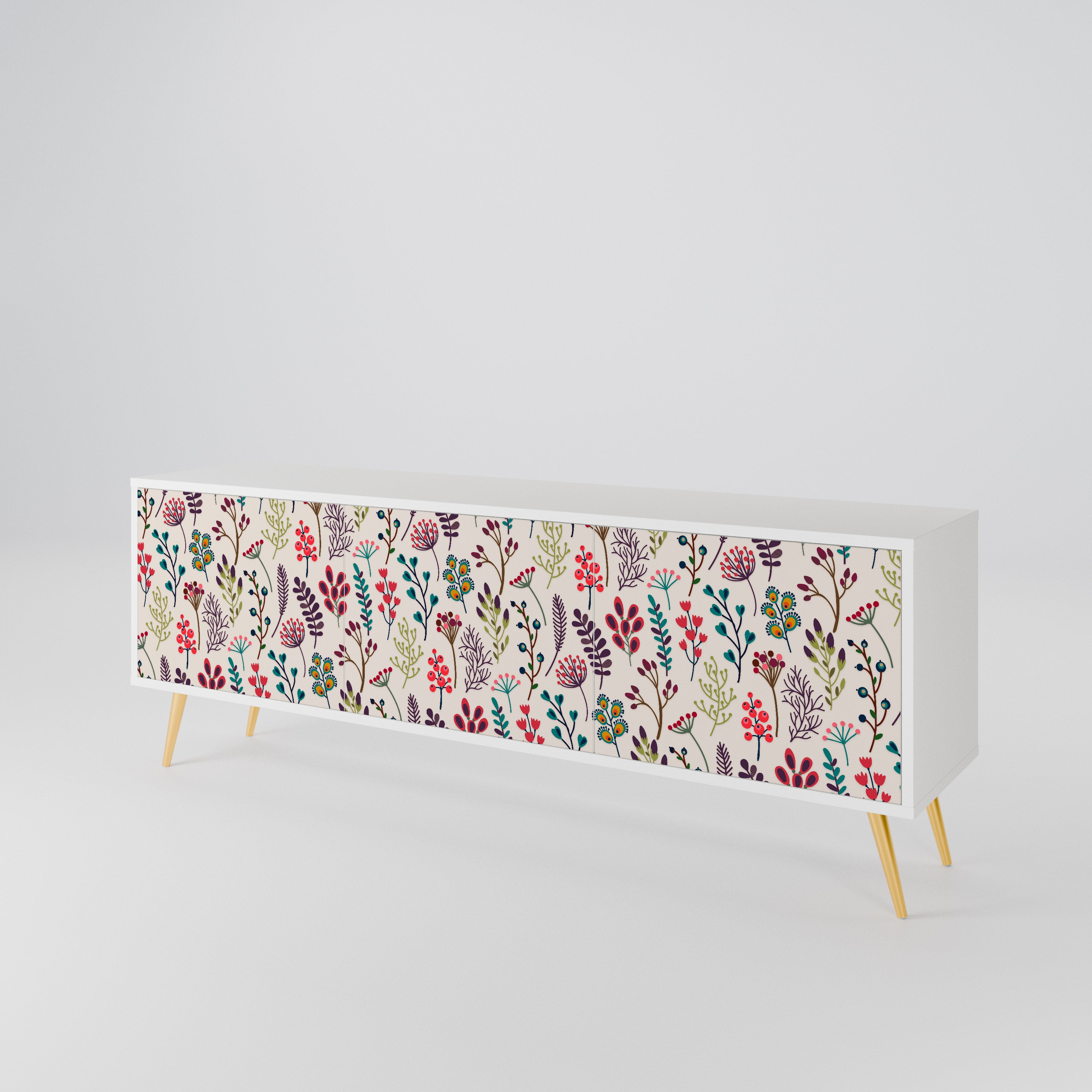 AUTUMN SUNDRIES 3-Door TV Cabinet