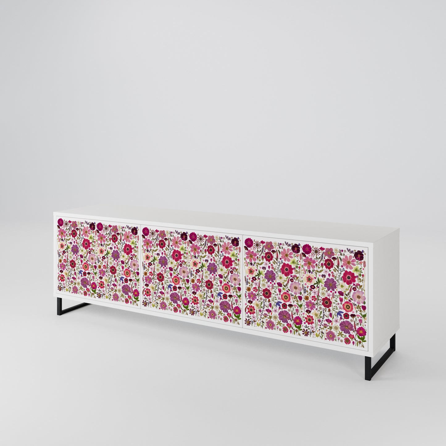 PETAL GARDEN Móvel de TV de 3 Portas