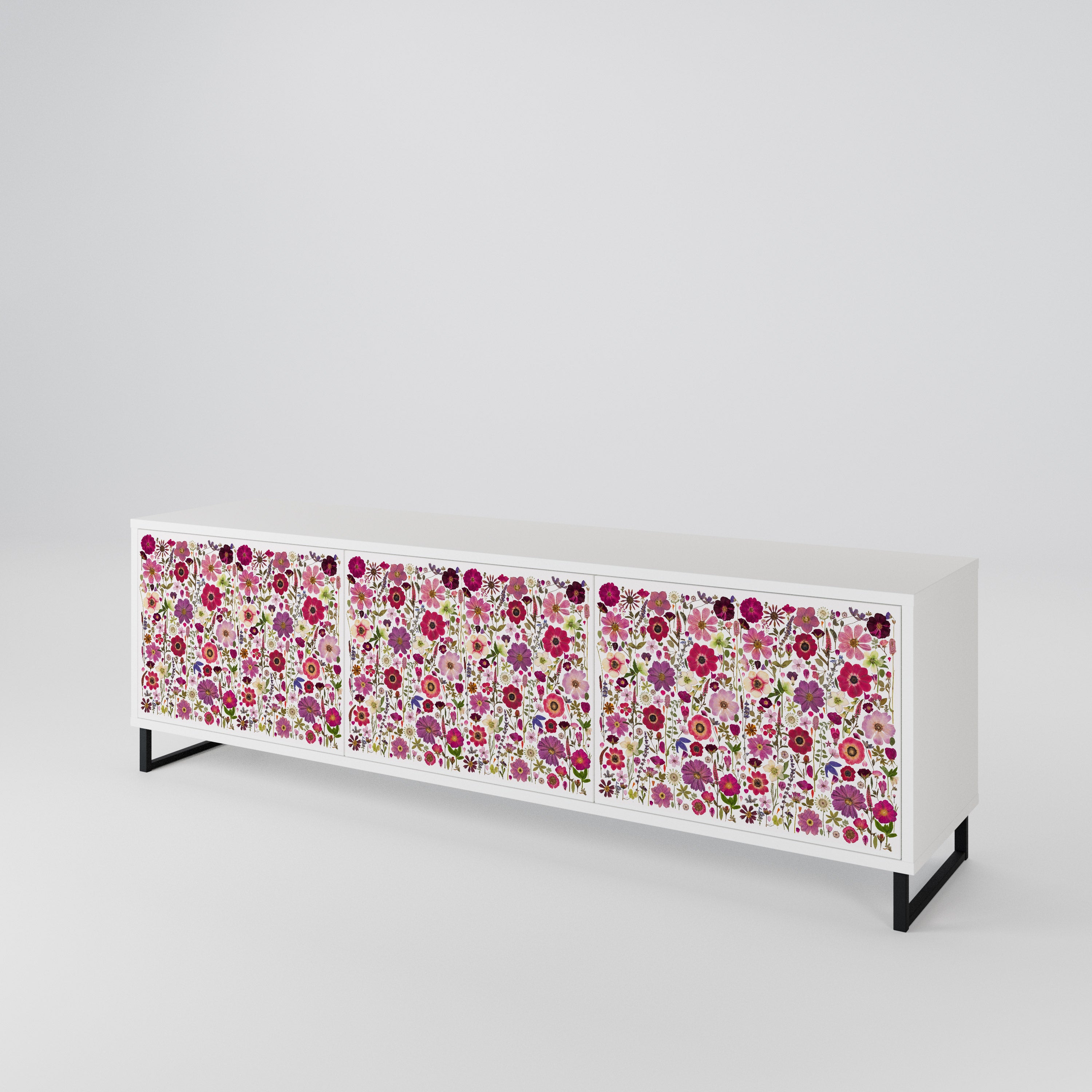 PETAL GARDEN Móvel de TV de 3 Portas