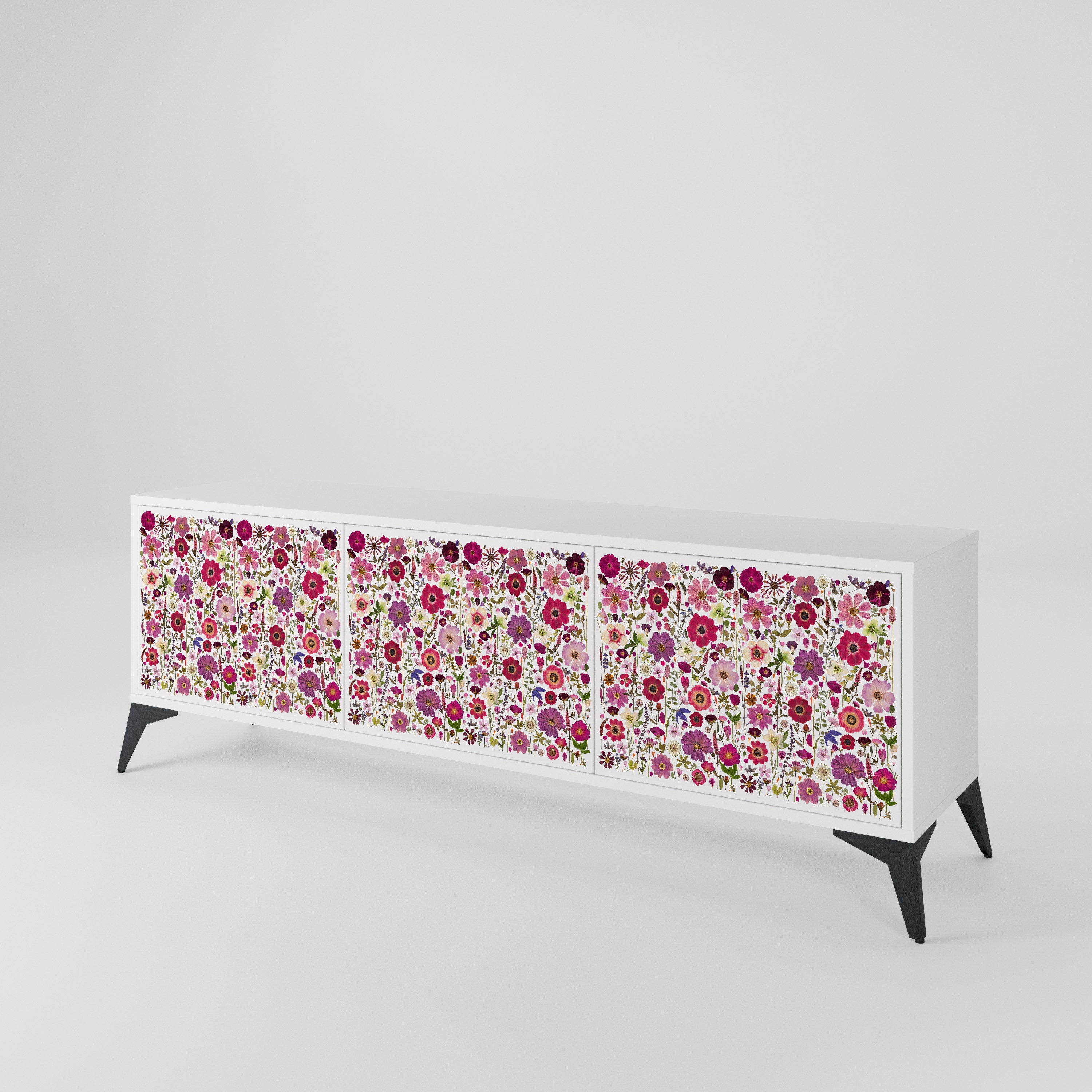 PETAL GARDEN Móvel de TV de 3 Portas