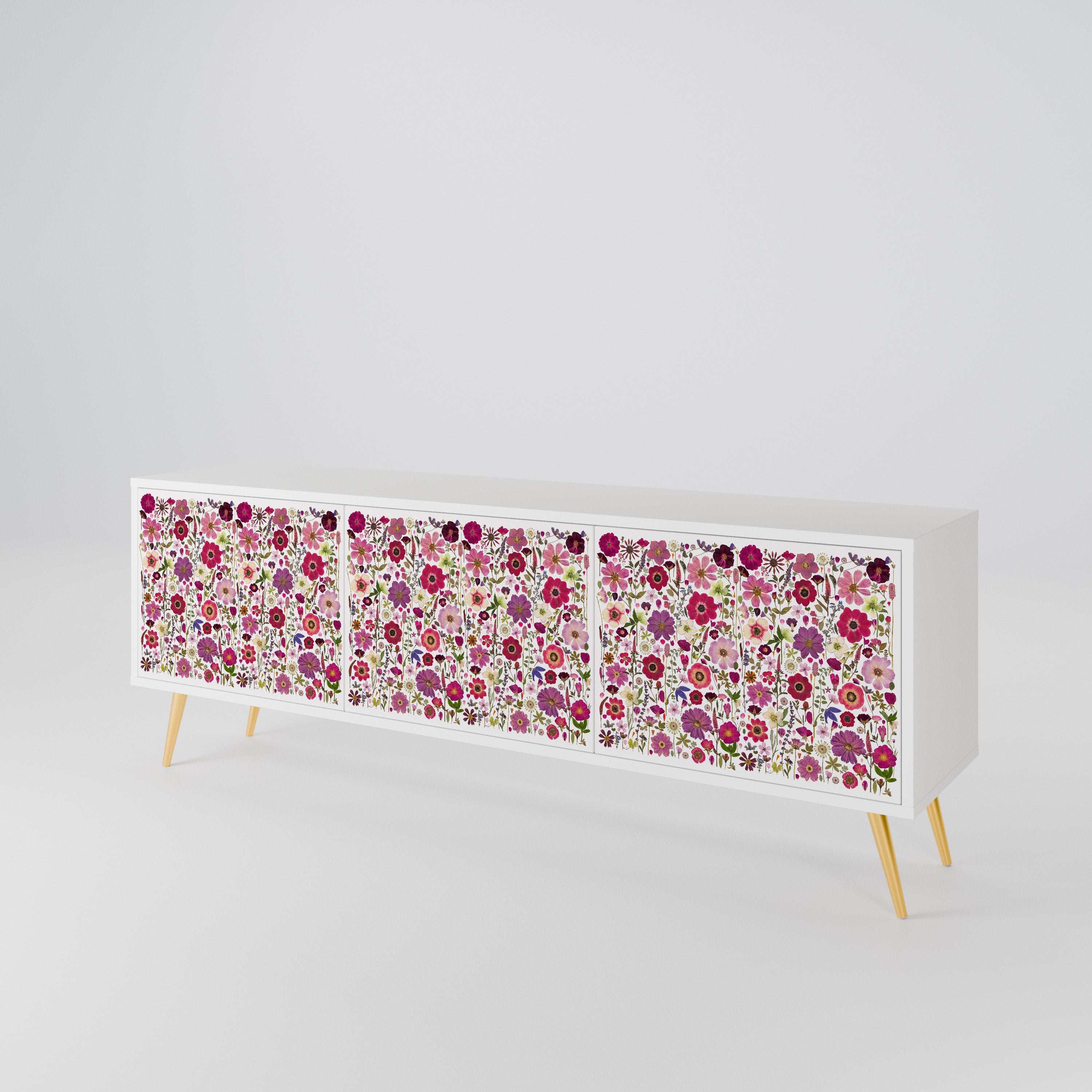 PETAL GARDEN Móvel de TV de 3 Portas