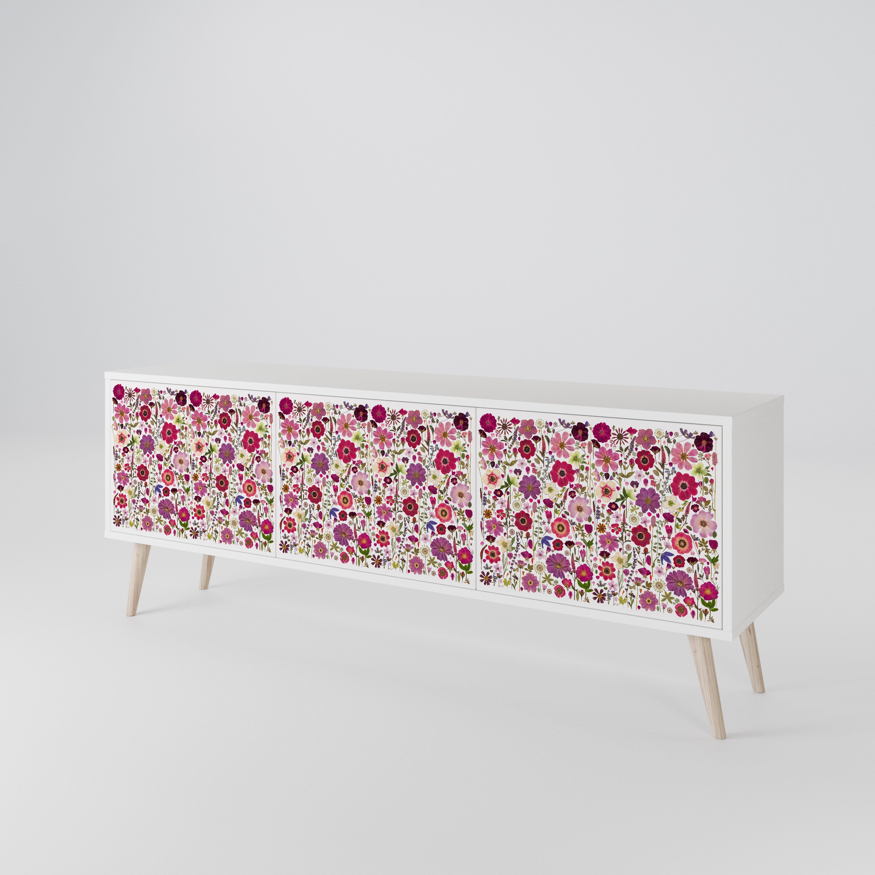 PETAL GARDEN Móvel de TV de 3 Portas