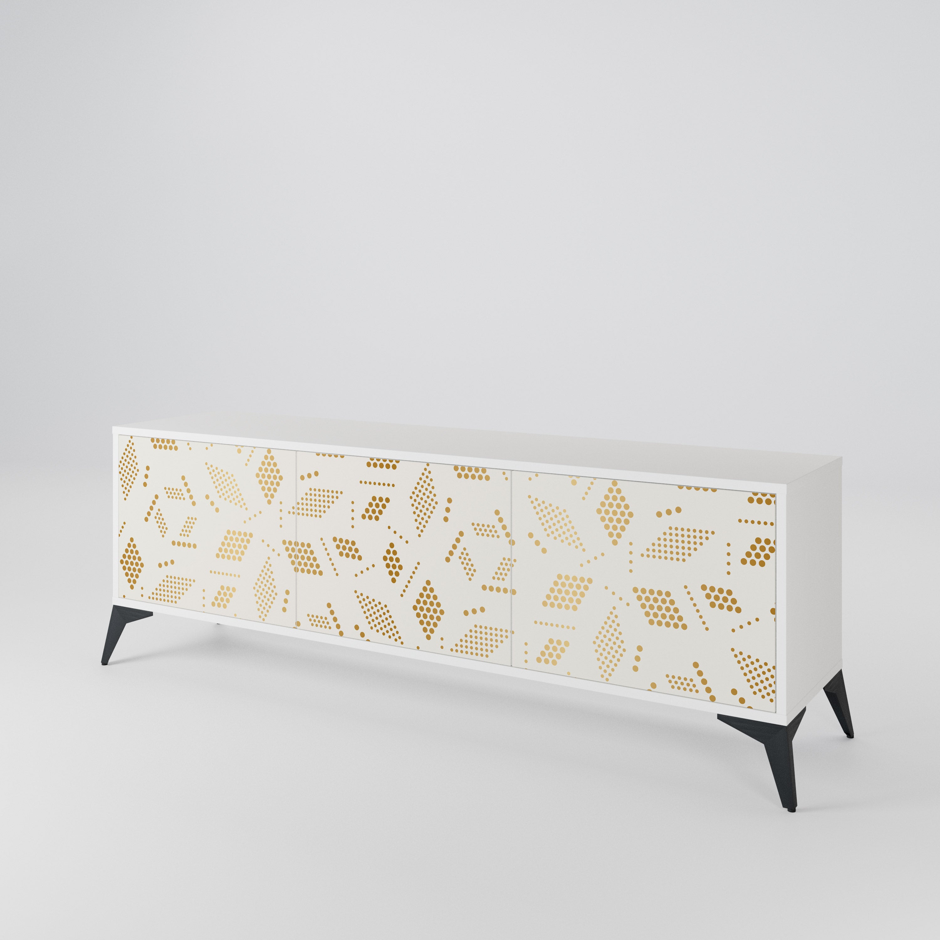 SPOTTED DAZE 3-Door TV Cabinet