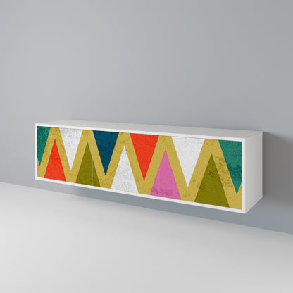COLORFUL TRIANGLES Móvel de TV de 3 Portas