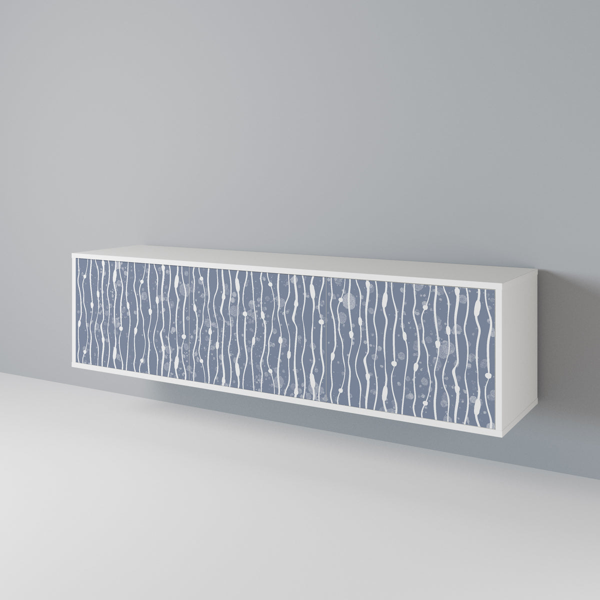 GRAPHITE RAIN Móvel de TV de 3 Portas