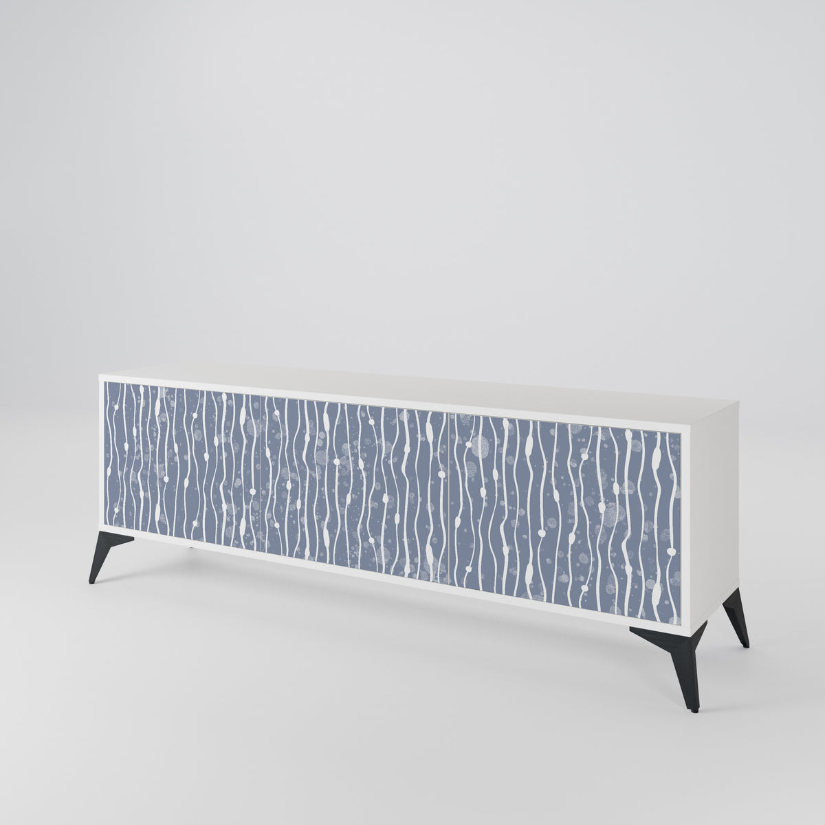 GRAPHITE RAIN Móvel de TV de 3 Portas