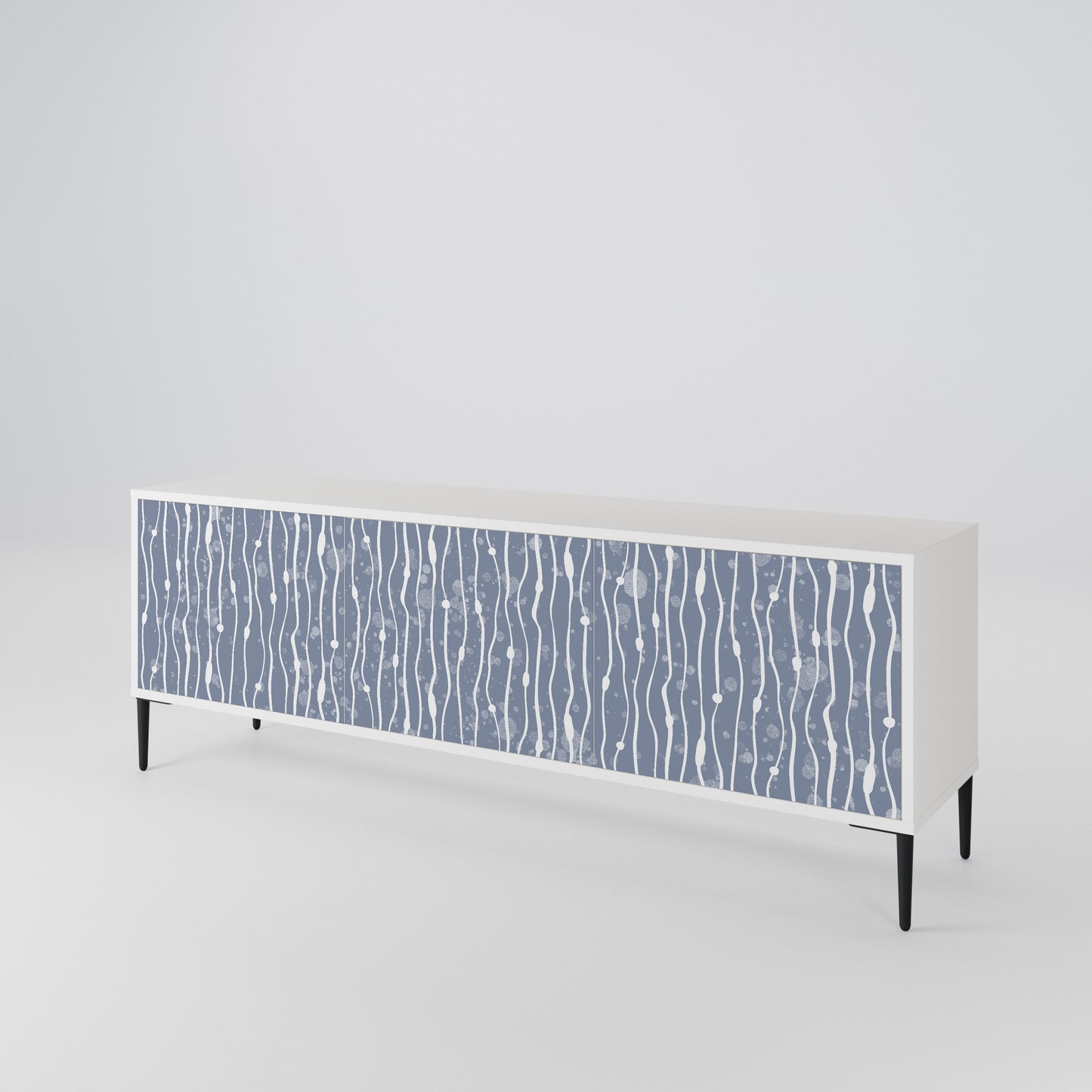 GRAPHITE RAIN Móvel de TV de 3 Portas