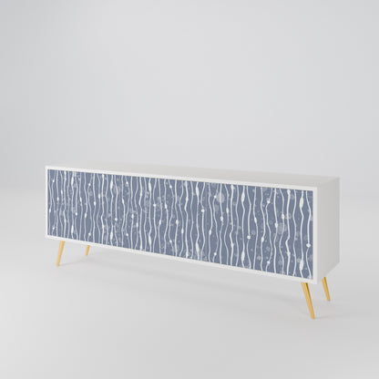 GRAPHITE RAIN Móvel de TV de 3 Portas