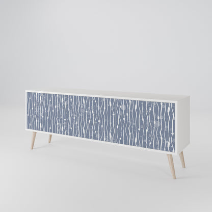 GRAPHITE RAIN Móvel de TV de 3 Portas