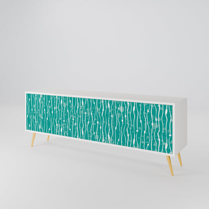 TURQUOISE RAIN Móvel de TV de 3 Portas