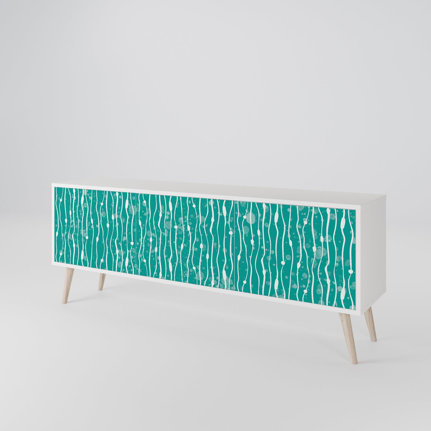 TURQUOISE RAIN Móvel de TV de 3 Portas