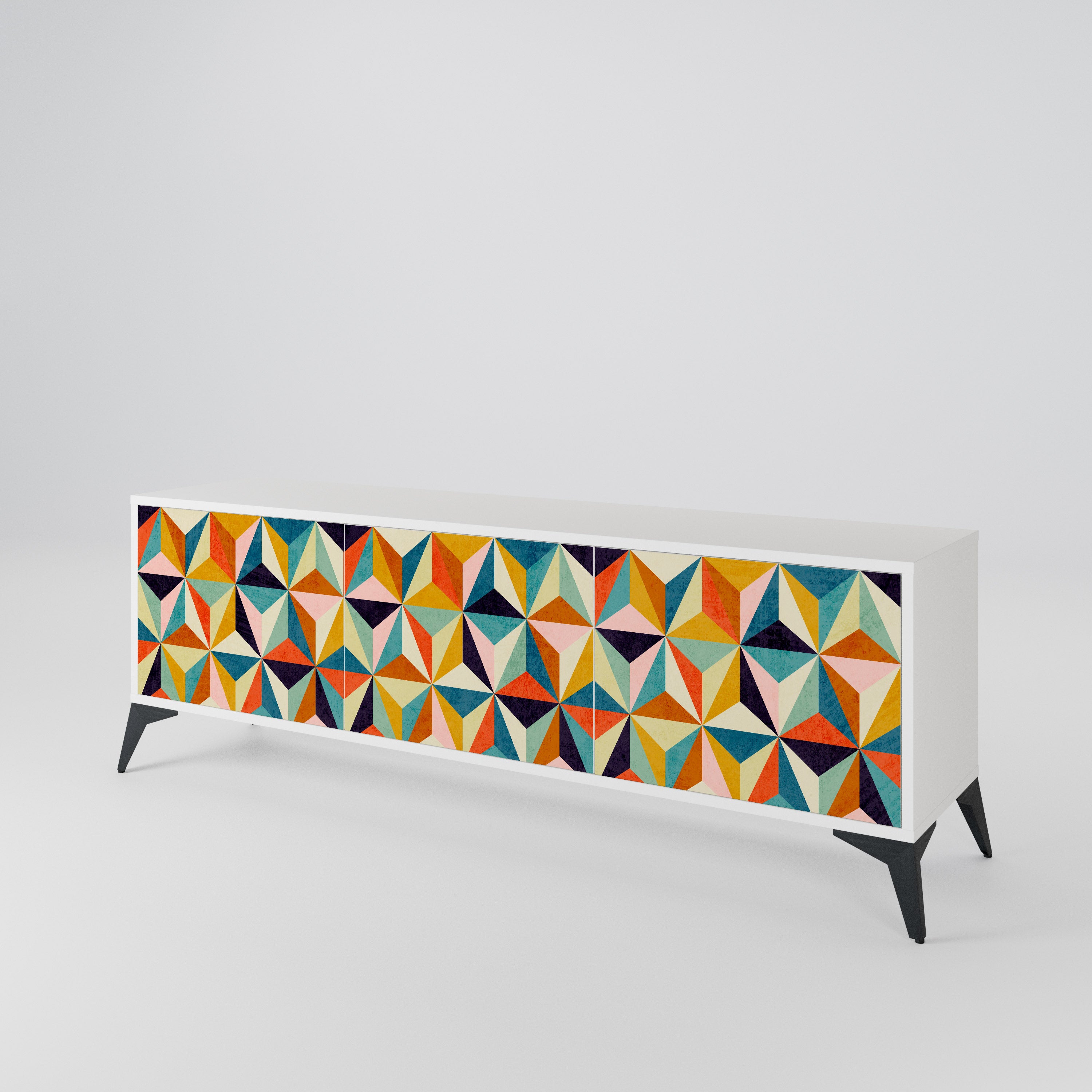 TESSELATE TREASURES 3-Door TV Cabinet