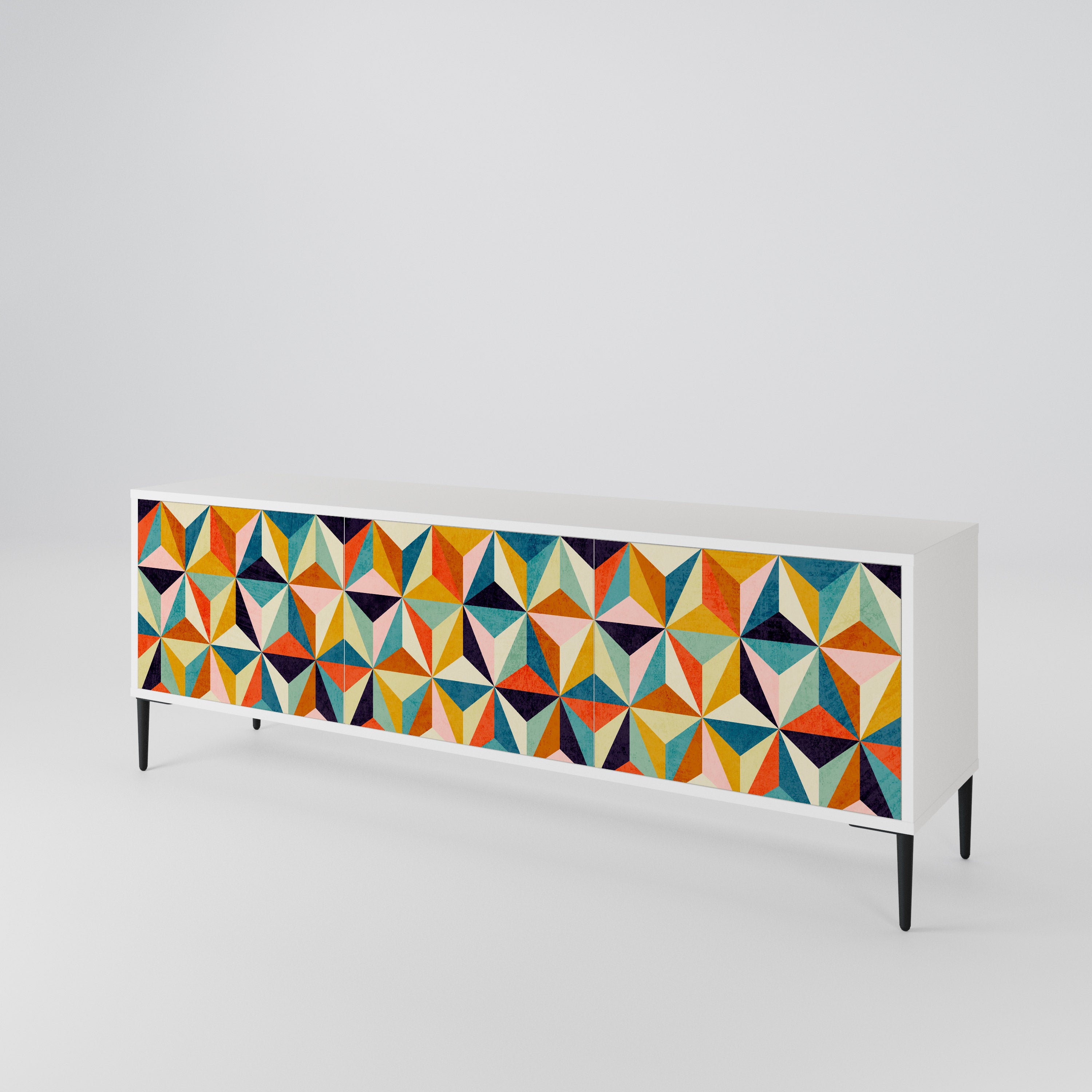 TESSELATE TREASURES 3-Door TV Cabinet