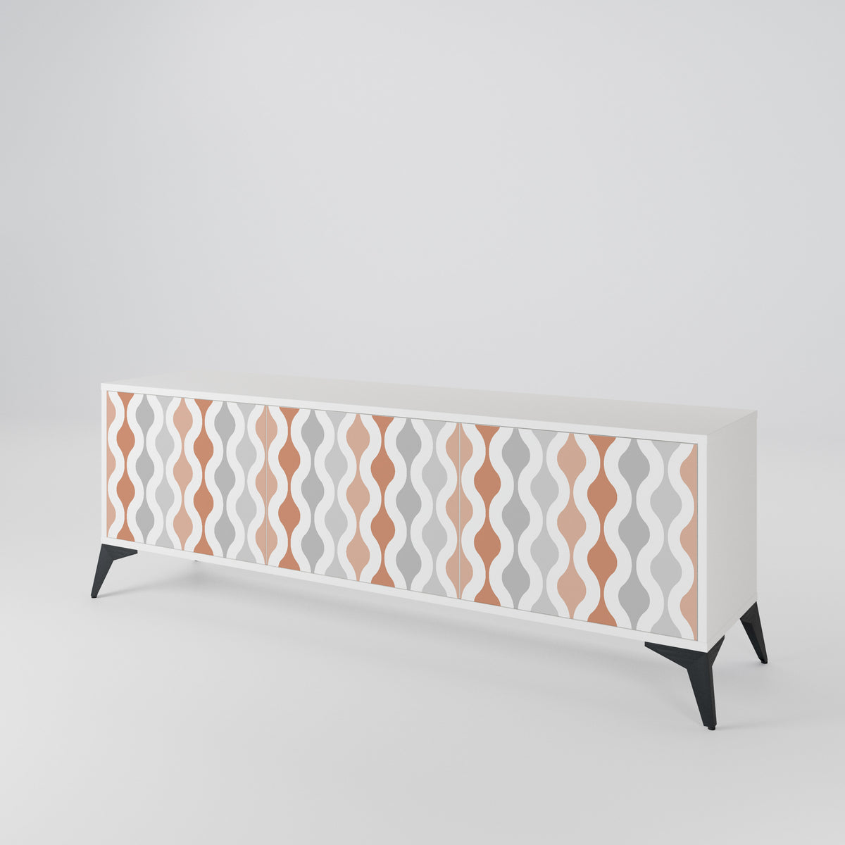 HAZY NOSTALGIA 3-Door TV Cabinet